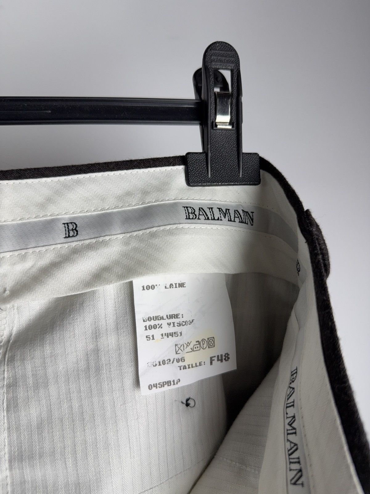 Balmain Vintage 00s Archive Luxury Balmain Wool dress pants Size US 36 / EU 52 - 16 Thumbnail