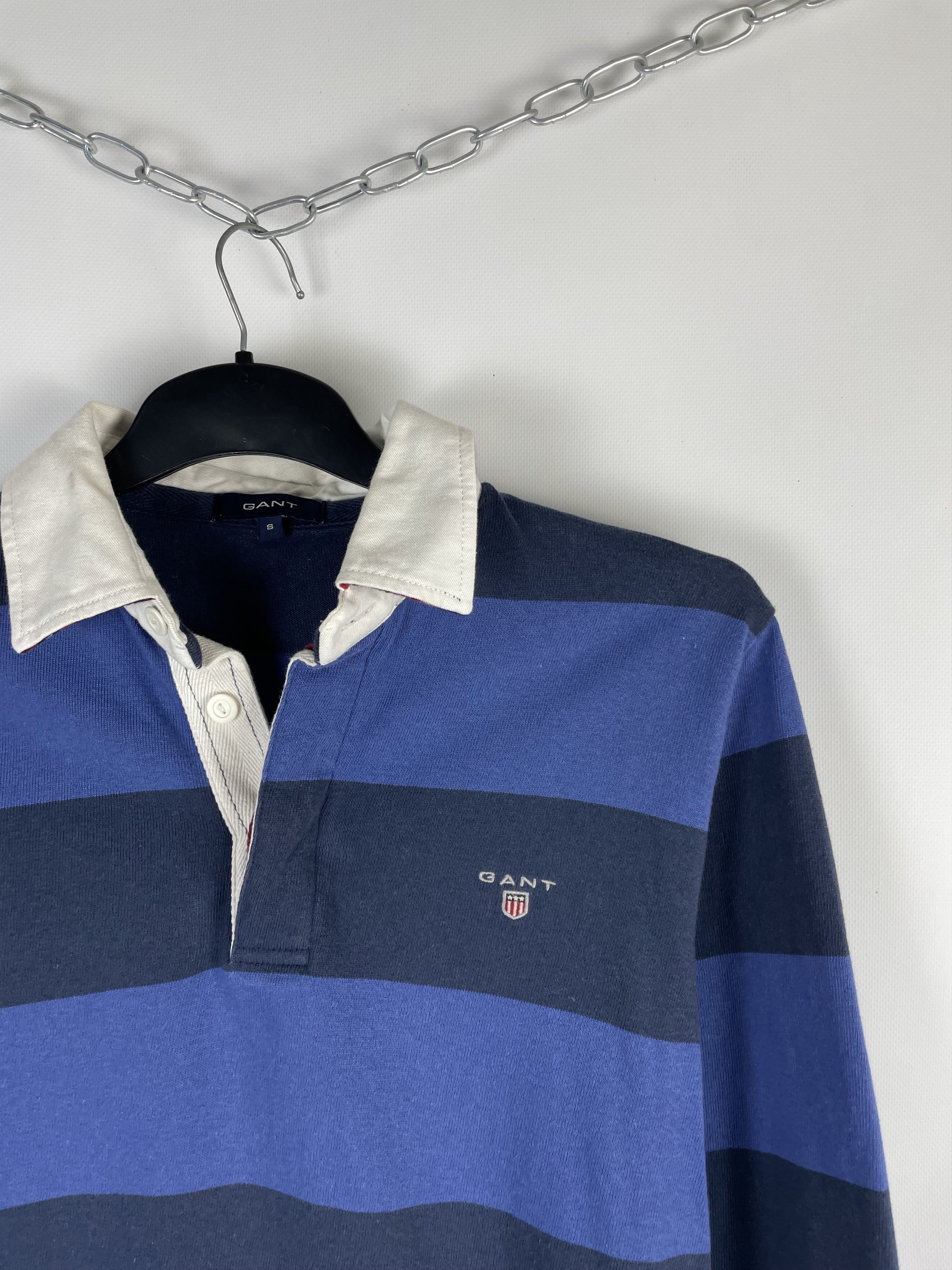 Gant Vintage 90s Gant Rugby Long Sleeve Polo Shirt Size US S / EU 44-46 / 1 - 4 Thumbnail