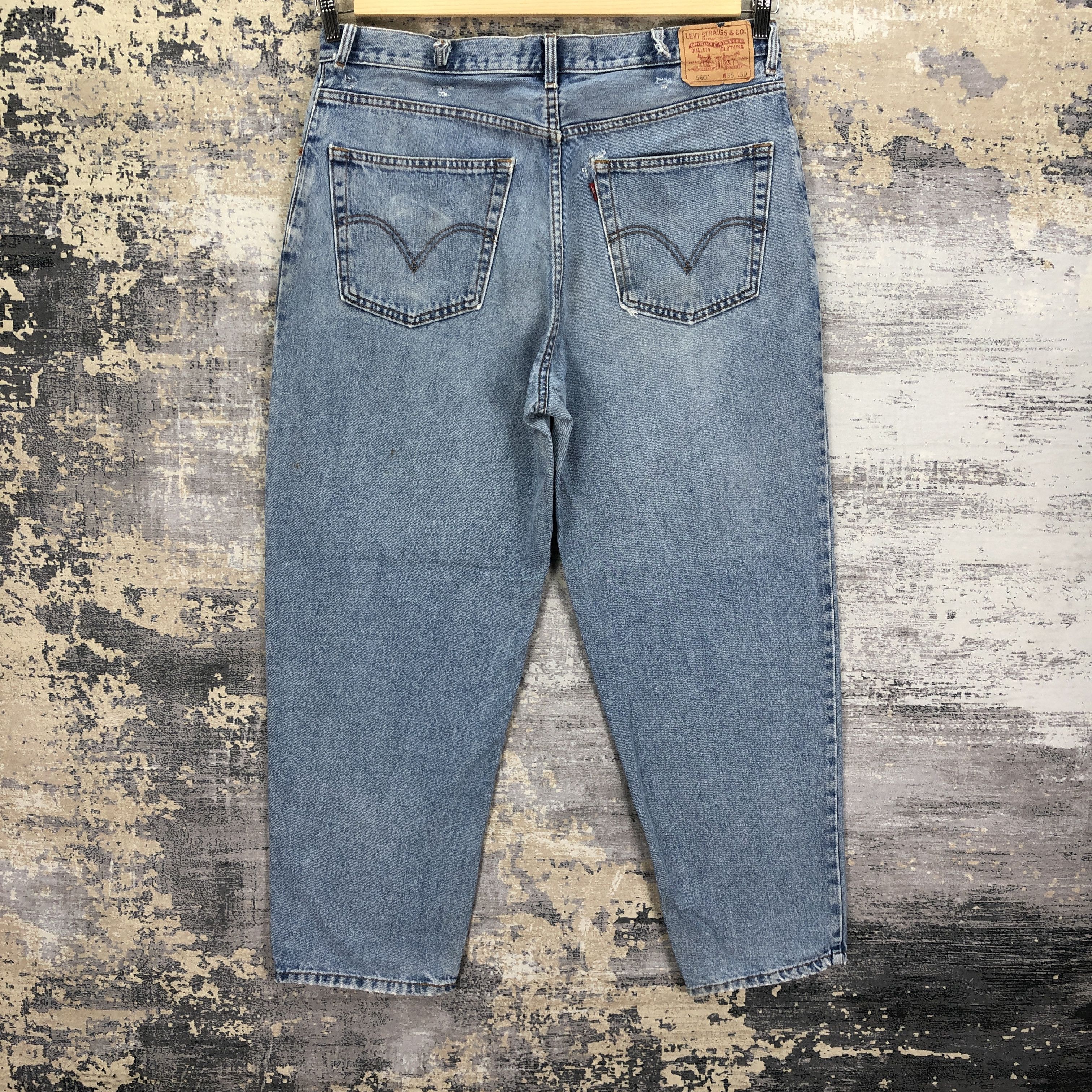 Levi's Vintage Y2K Levis Light Wash Jeans Levi's Sun Faded Denim Size US 36 / EU 52 - 2 Thumbnail