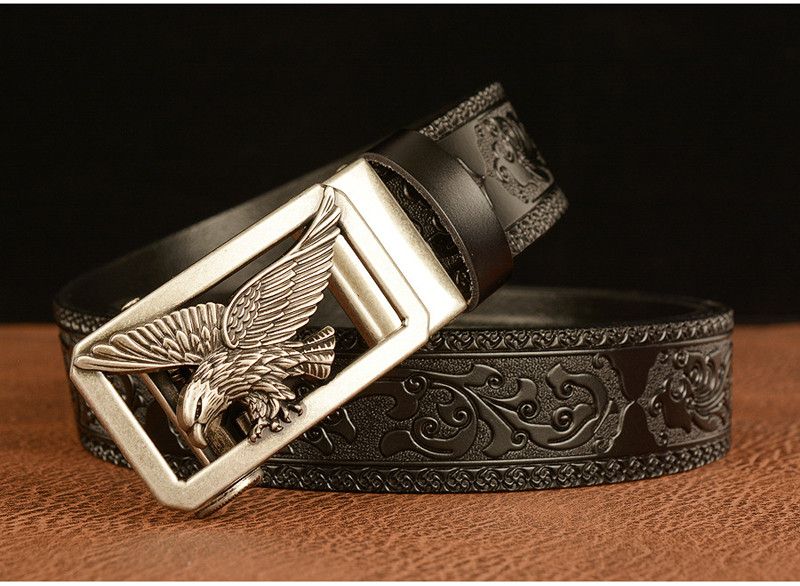 image of Unbrnd 105Cm Flying Eagle Belt in Black/Grey, Women's