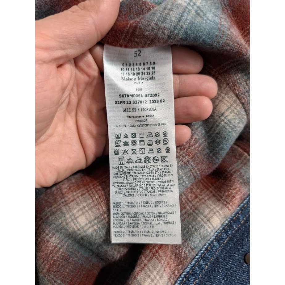 Maison Margiela o1rshd1 Denim Jacket in Blue Size US L / EU 52-54 / 3 - 19 Thumbnail