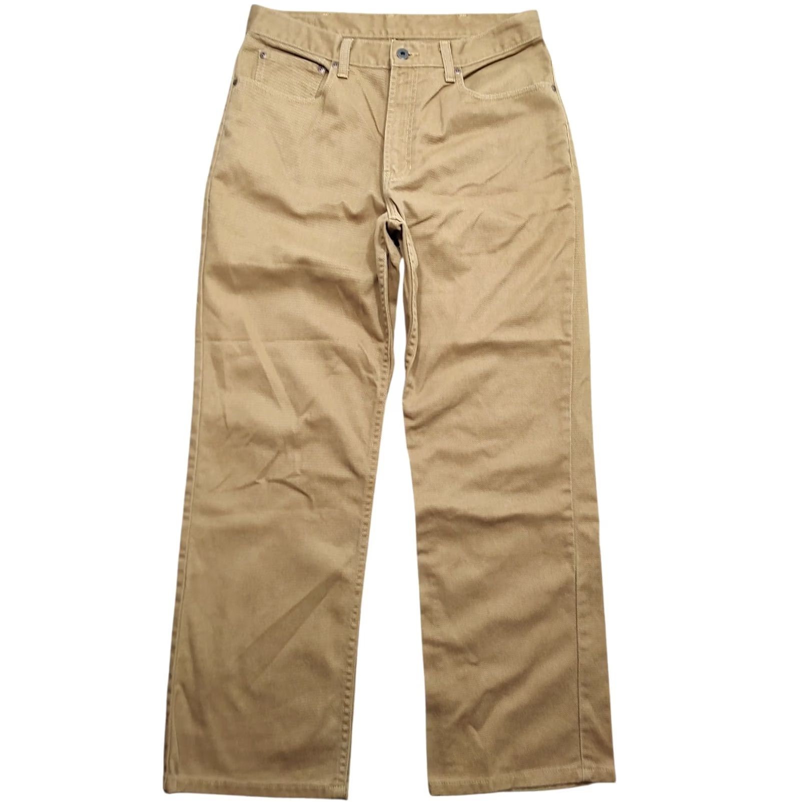 Vintage VINTAGE L.L. Bean Jeans Pants 33x29 Brown Cotton Denim 5-Pocket Straight Mens 90s USA Nature Size US 33 - 2 Thumbnail
