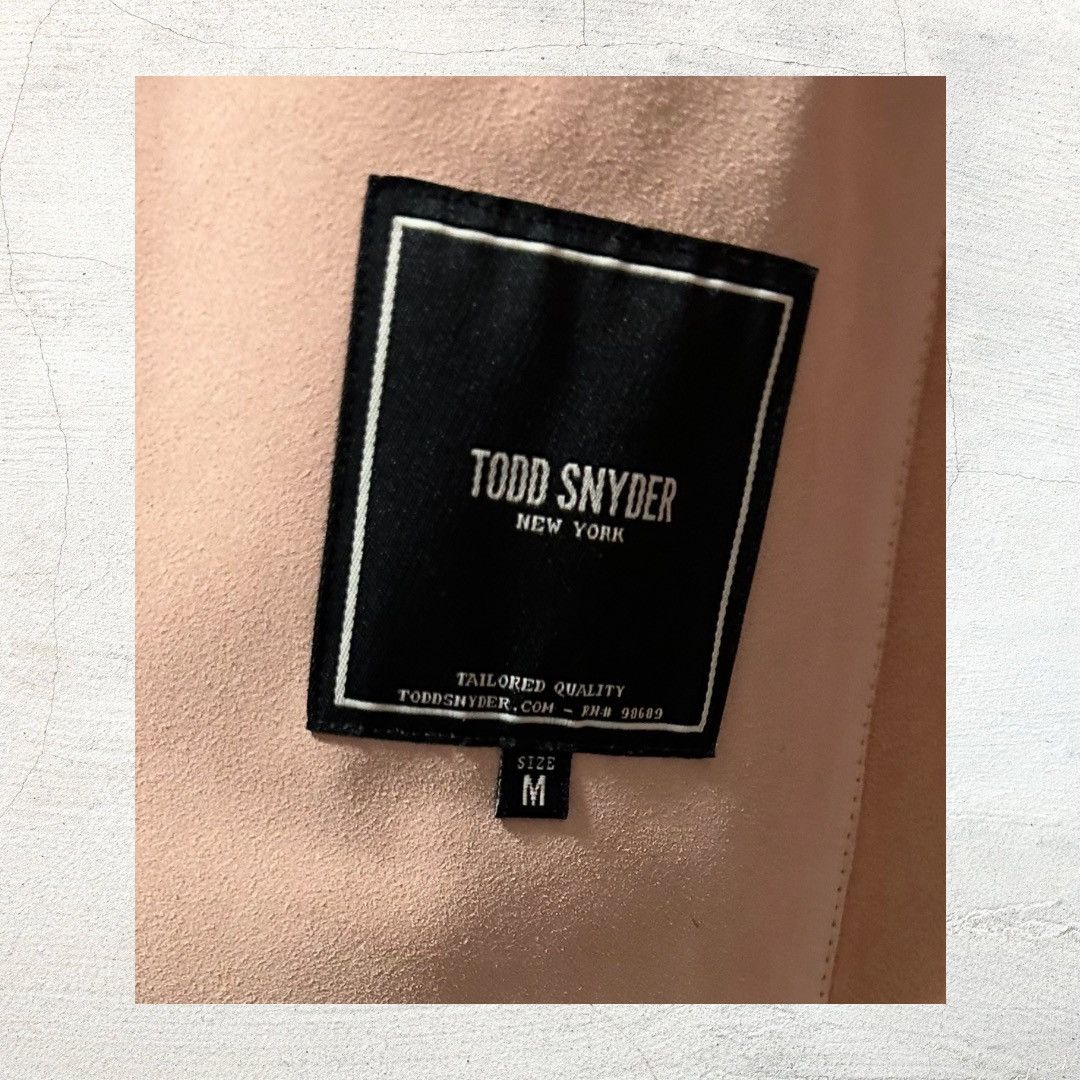Todd Snyder Todd Snyder Custom Lamb Suede Leather Jacket Baby Pink Size US M / EU 48-50 / 2 - 7 Thumbnail