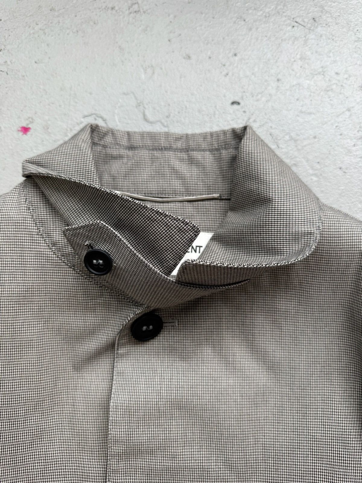 Saint Laurent Paris Saint Laurent Paris Houndstooth Trench Coat Size US M / EU 48-50 / 2 - 4 Thumbnail