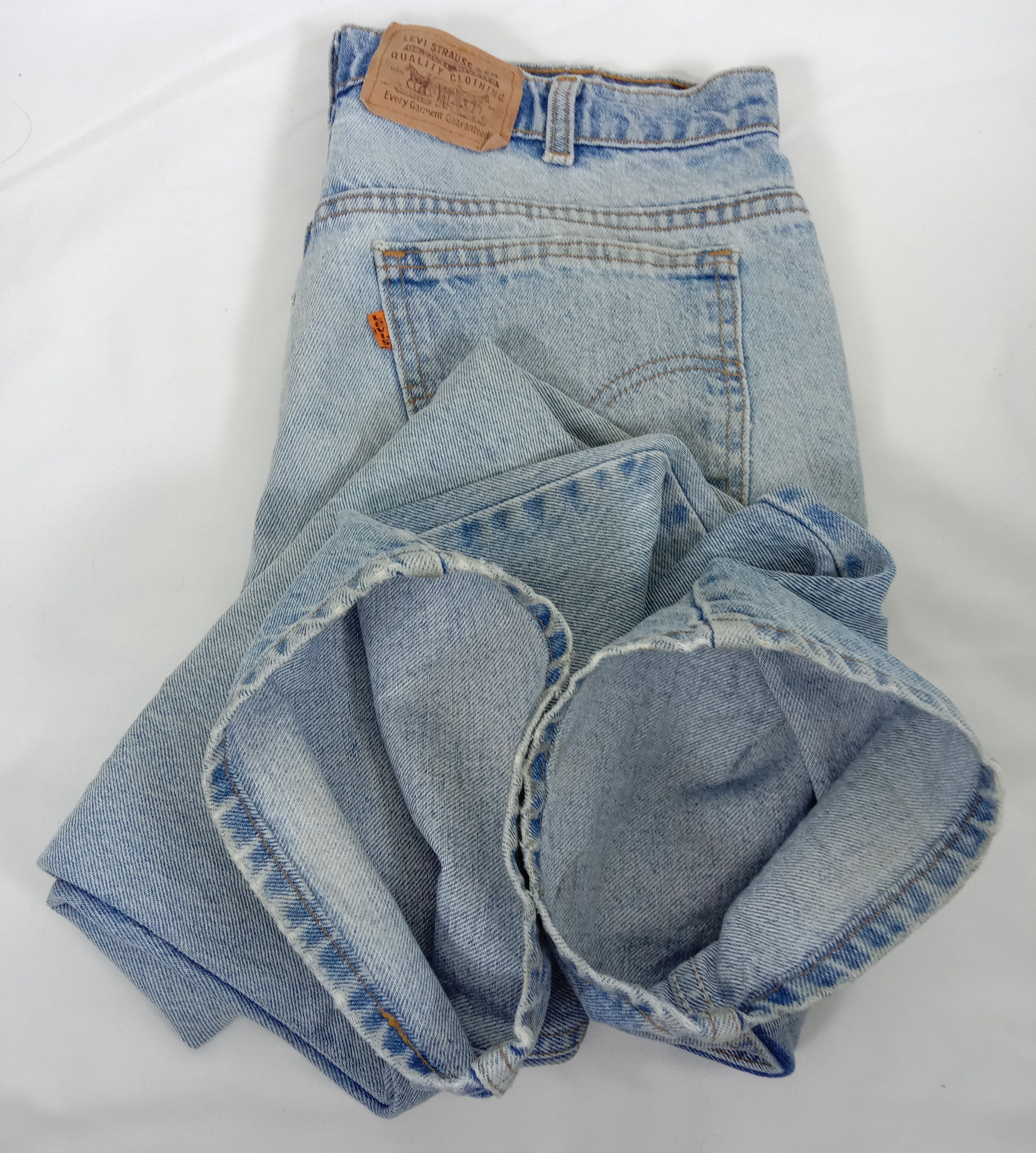 Levi's Vintage 90s Levi's 506 Orange Tab Jeans Light Wash Denim Size US 36 / EU 52 - 15 Thumbnail