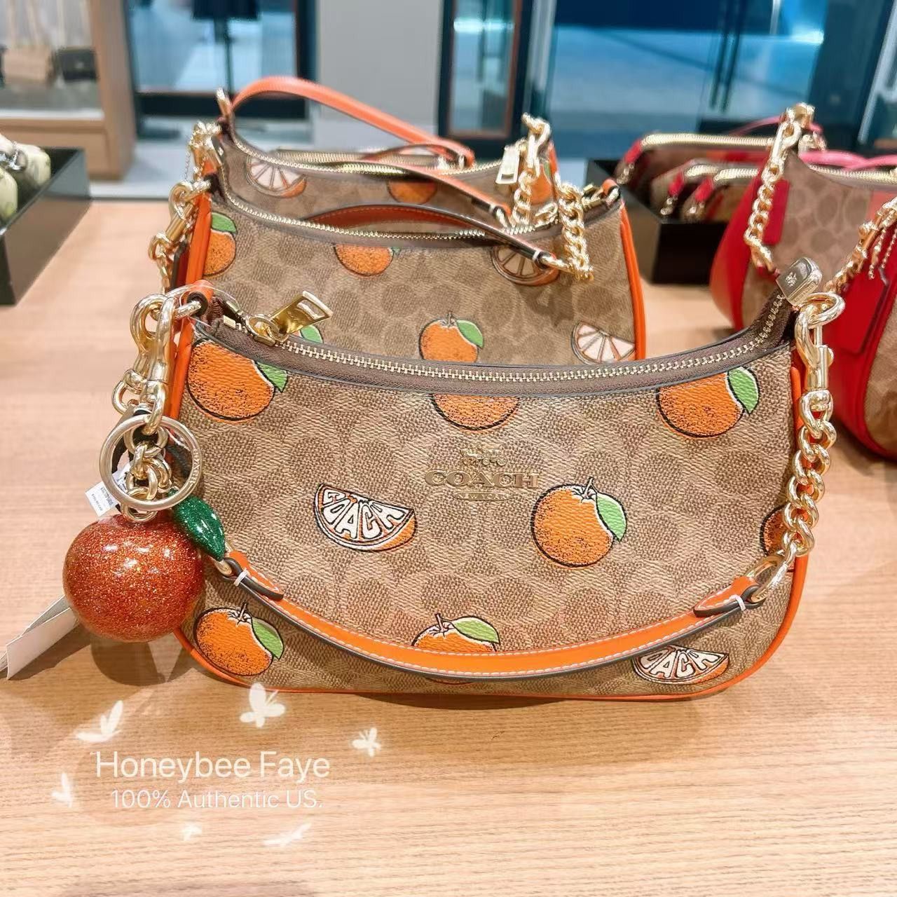 Coach Orange Bag Charm CAO51 Size ONE SIZE - 5 Thumbnail