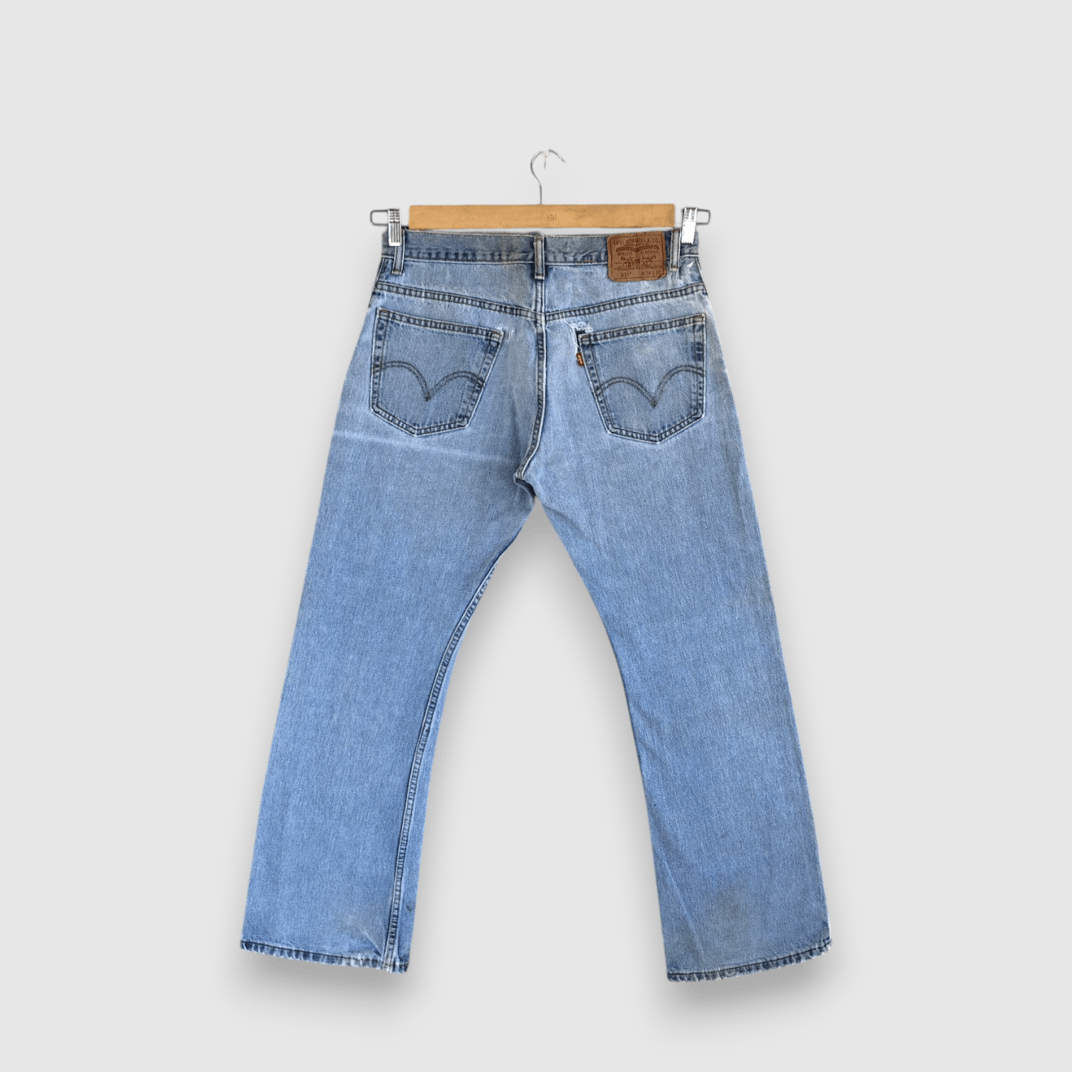 Levi's Vintage Levis 517 Boot Cut Jeans Levi's Flare Faded Denim Size US 32 / EU 48 - 2 Thumbnail