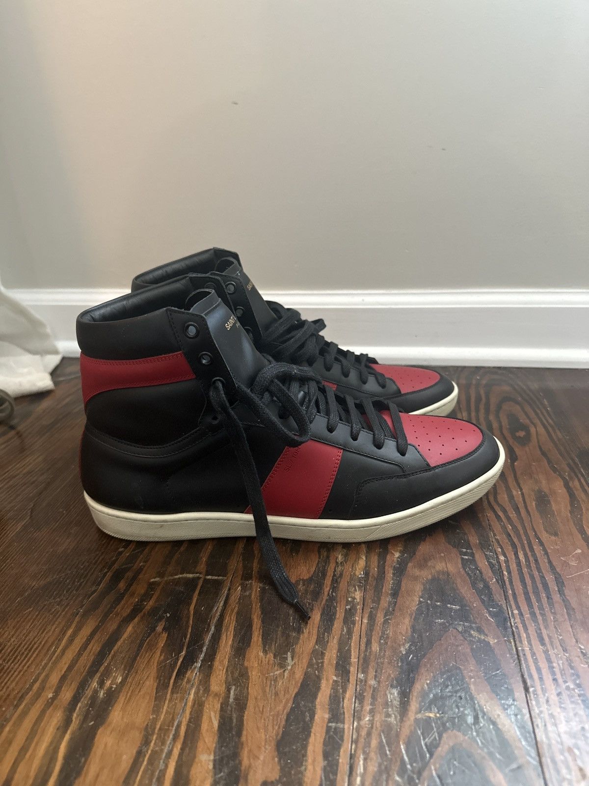 Yves Saint Laurent YSL high top Sneakers Size US 11 / EU 44 - 4 Thumbnail