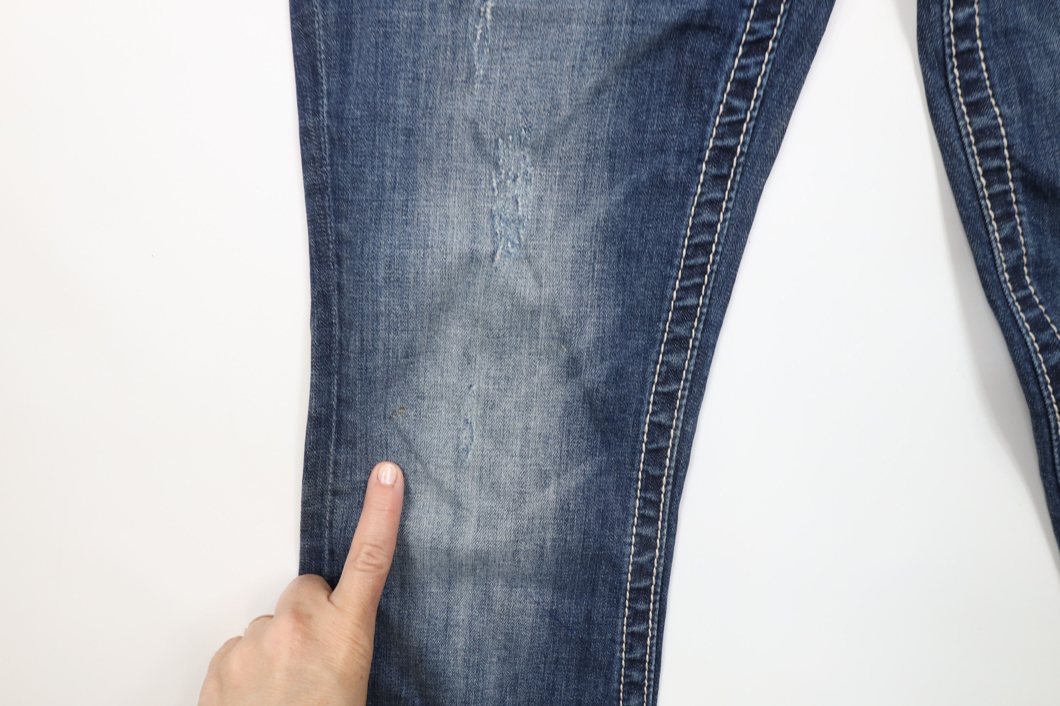 Miss Me Miss Me Cross Wings Jeweled Stretch Bootcut Denim Jeans Size 29" - 5 Thumbnail