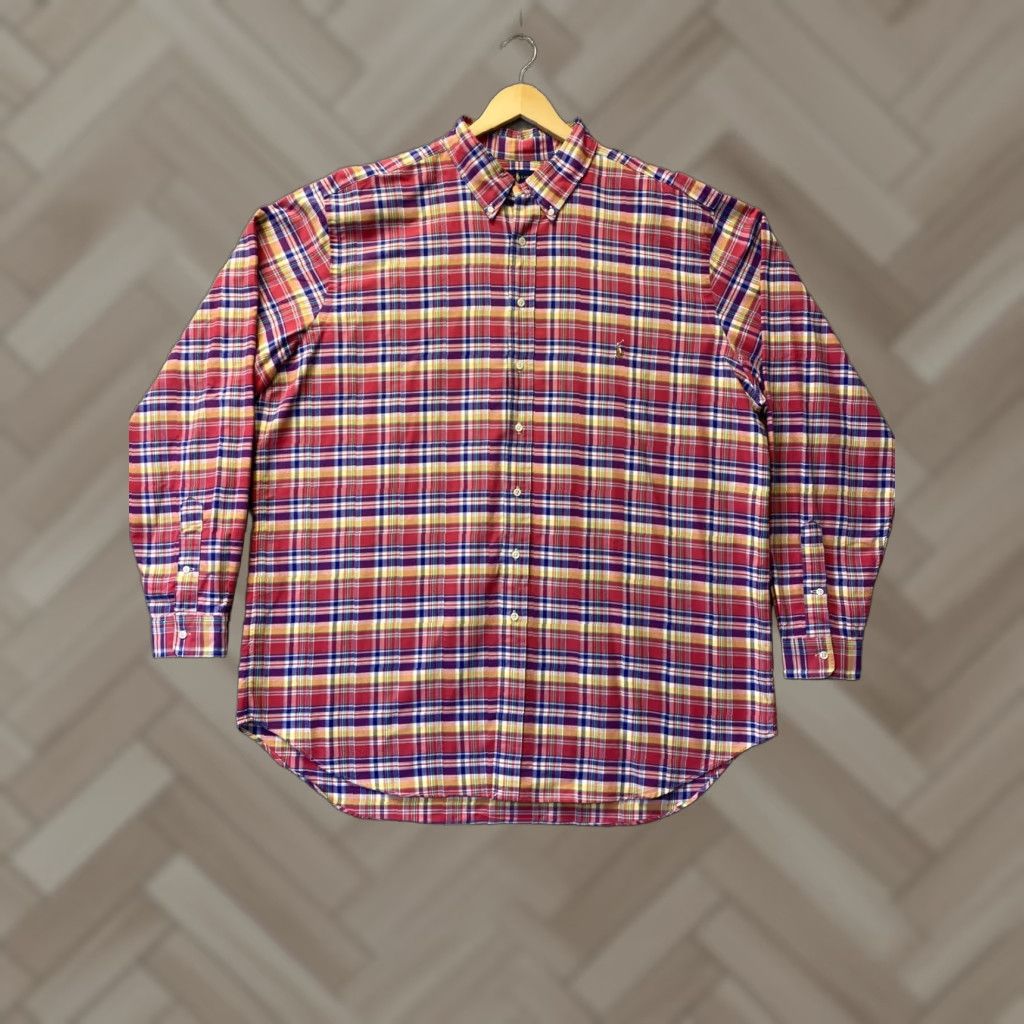 Ralph Lauren RALPH LAUREN Button Down Shirt Mens XXLT Plaid Classic Long Sleeve Multi- 161-19 Size US XXL / EU 58 / 5 - 1 Thumbnail