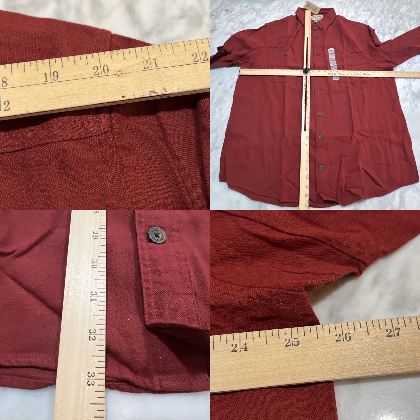 Vintage DULUTH Free Swingin’ Flannel Shirt Men XLT Tall Fit ABS Solid Style 89328 NWT Red Cotton Button-Up Long Sleeve Workwear Casual Mens Big & Tall Size US XL / EU 56 / 4 - 8 Thumbnail