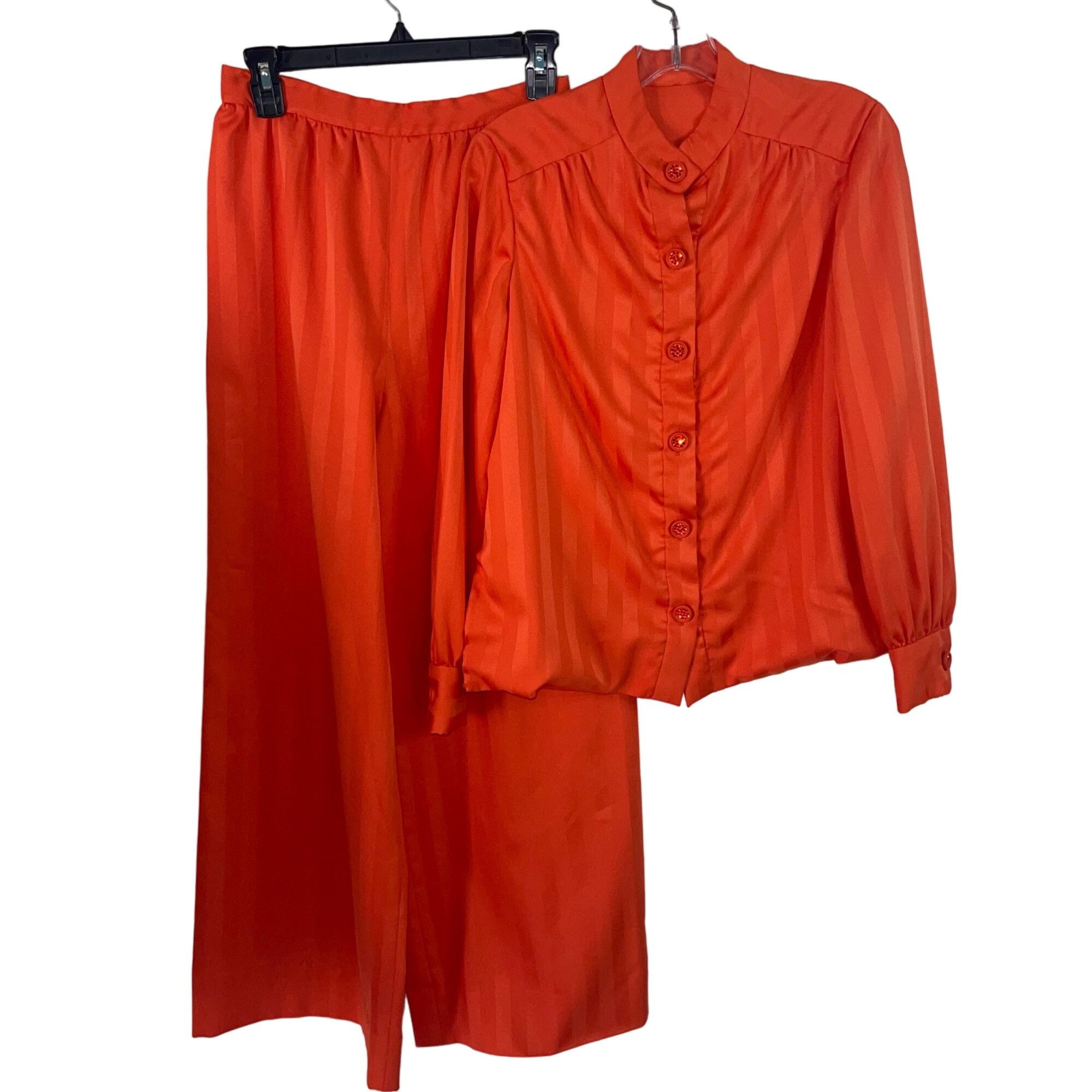 Vintage Vintage Womens Pants Suit Size Medium Orange Size ONE SIZE - 2 Thumbnail