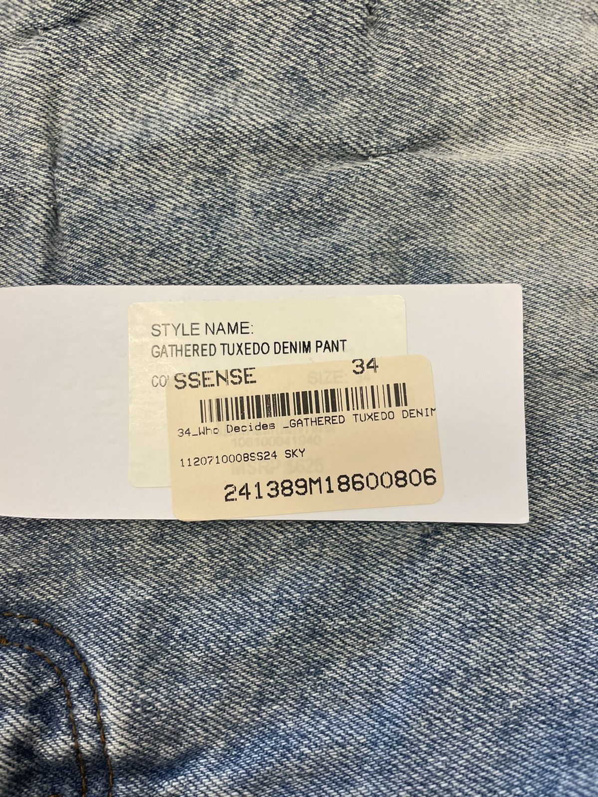 Who Decides War Who Decides War Tuxedo Denim Jeans Size US 34 / EU 50 - 2 Thumbnail
