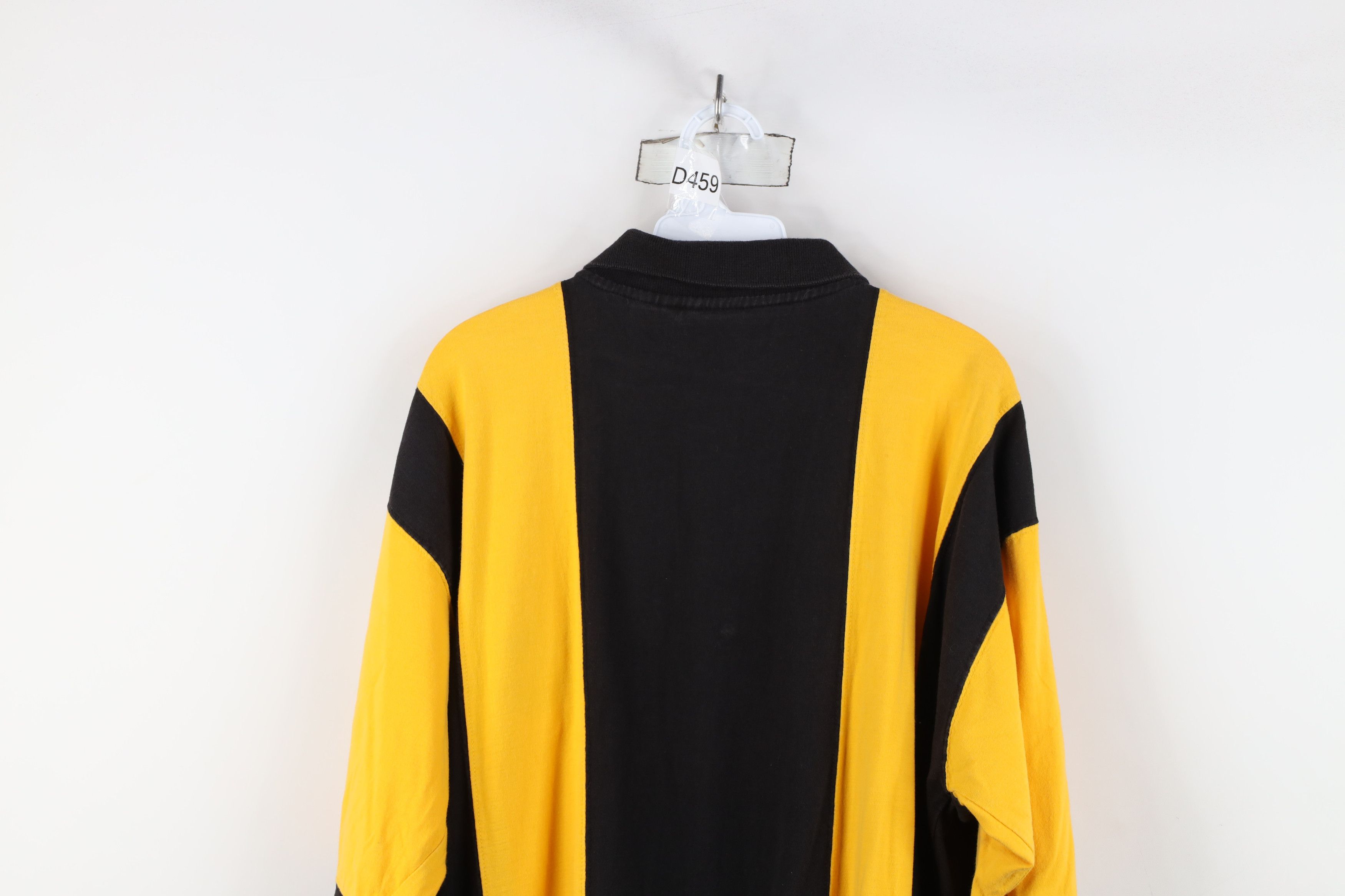 Vintage Vintage 90s Steelers Football Long Sleeve Rugby Polo Shirt Size US L / EU 52-54 / 3 - 13 Thumbnail