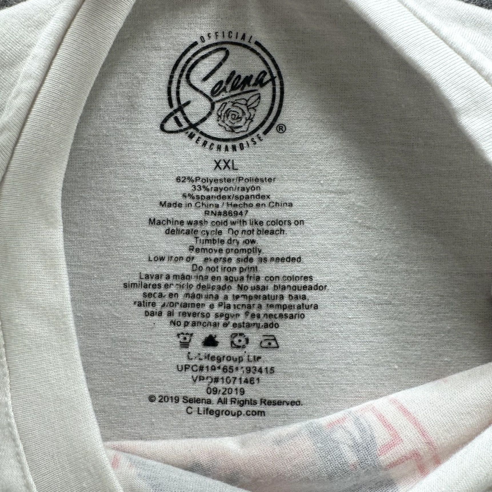 Vintage Selena Shirt Womens 2XL White Official Merchandise Graphic Music Tunic Top Size XXL / US 16-18 / IT 52-54 - 3 Thumbnail