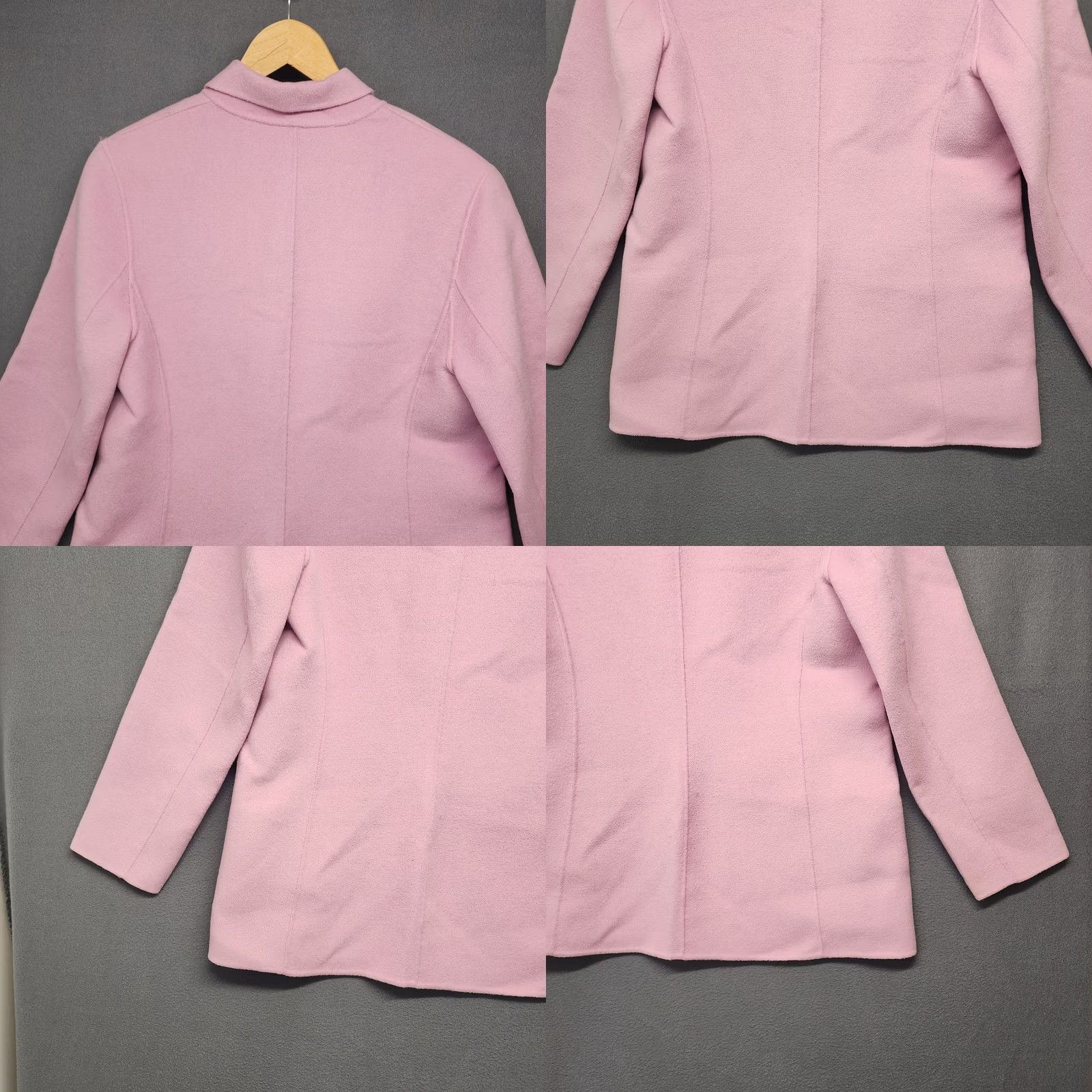 Pinko VINTAGE Valerie Stevens Pea Coat Womens M Wool Angora Cashmere Pink Flaw Size M / US 6-8 / IT 42-44 - 9 Thumbnail