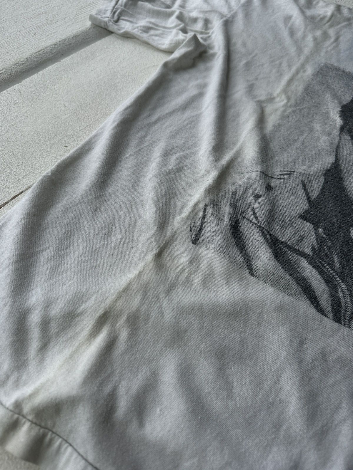 Vintage ARCHIVE 🚨 ELVIS PRESLEY SINGLE STITCH WHITE TEE BIG LOGO 80S Size US XL / EU 56 / 4 - 10 Thumbnail