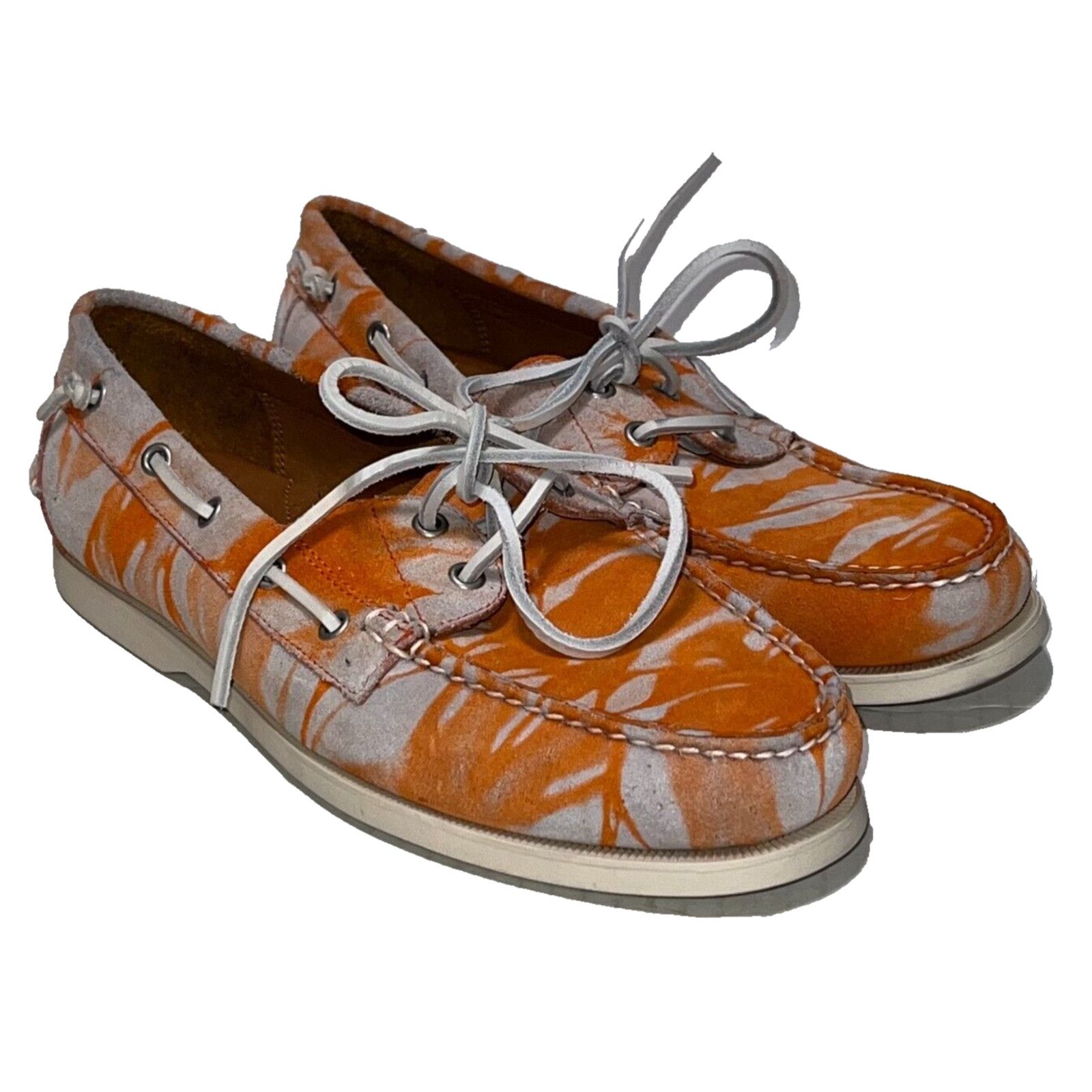 Polo Ralph Lauren Polo Ralph Lauren Men's Merton Boat Shoes Size 10.5D Orange Size US 10.5 / EU 43-44 - 3 Thumbnail