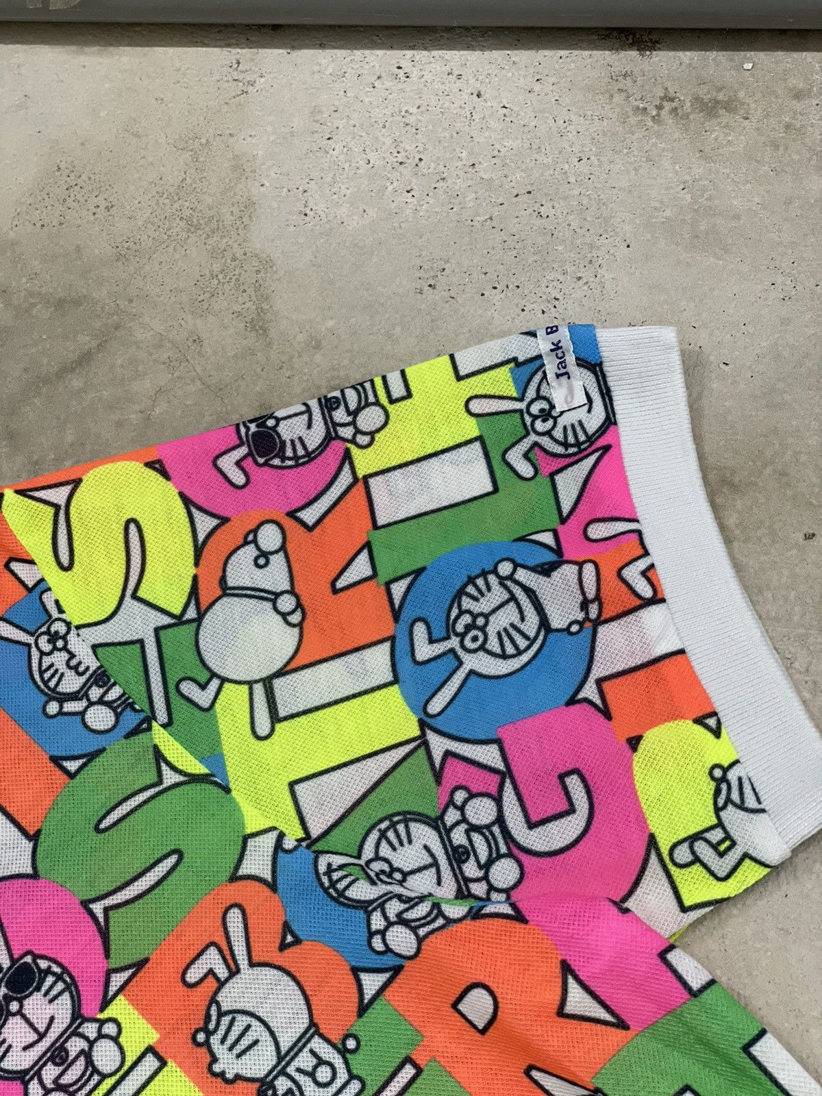 Anime × Japanese Brand × Psycho Bunny Jack Bunny Doraemon Polo Fullprint Wording Colorful Size US L / EU 52-54 / 3 - 7 Thumbnail