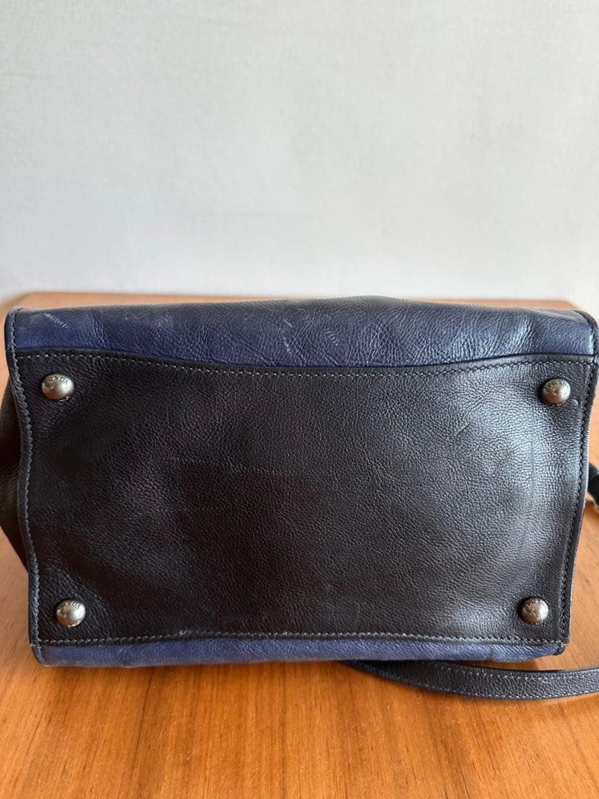 Prada Prada - Black Leather Tote Bag with Shoulder Strap Size ONE SIZE - 5 Thumbnail