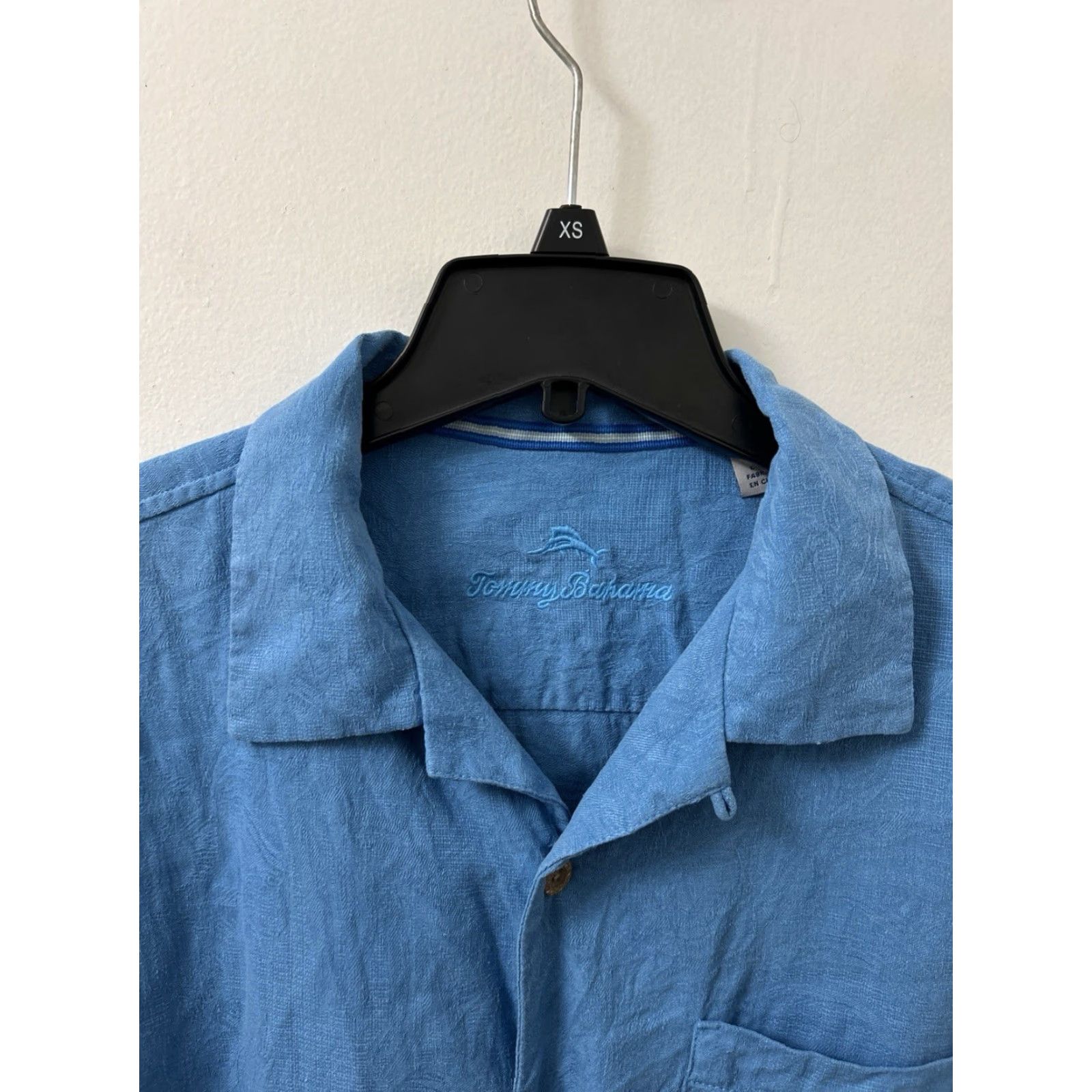 Tommy Bahama Tommy Bahama Shirt Mens Medium Blue 100% Silk Tropical Button Up Short Sleeve Size US M / EU 48-50 / 2 - 5 Thumbnail
