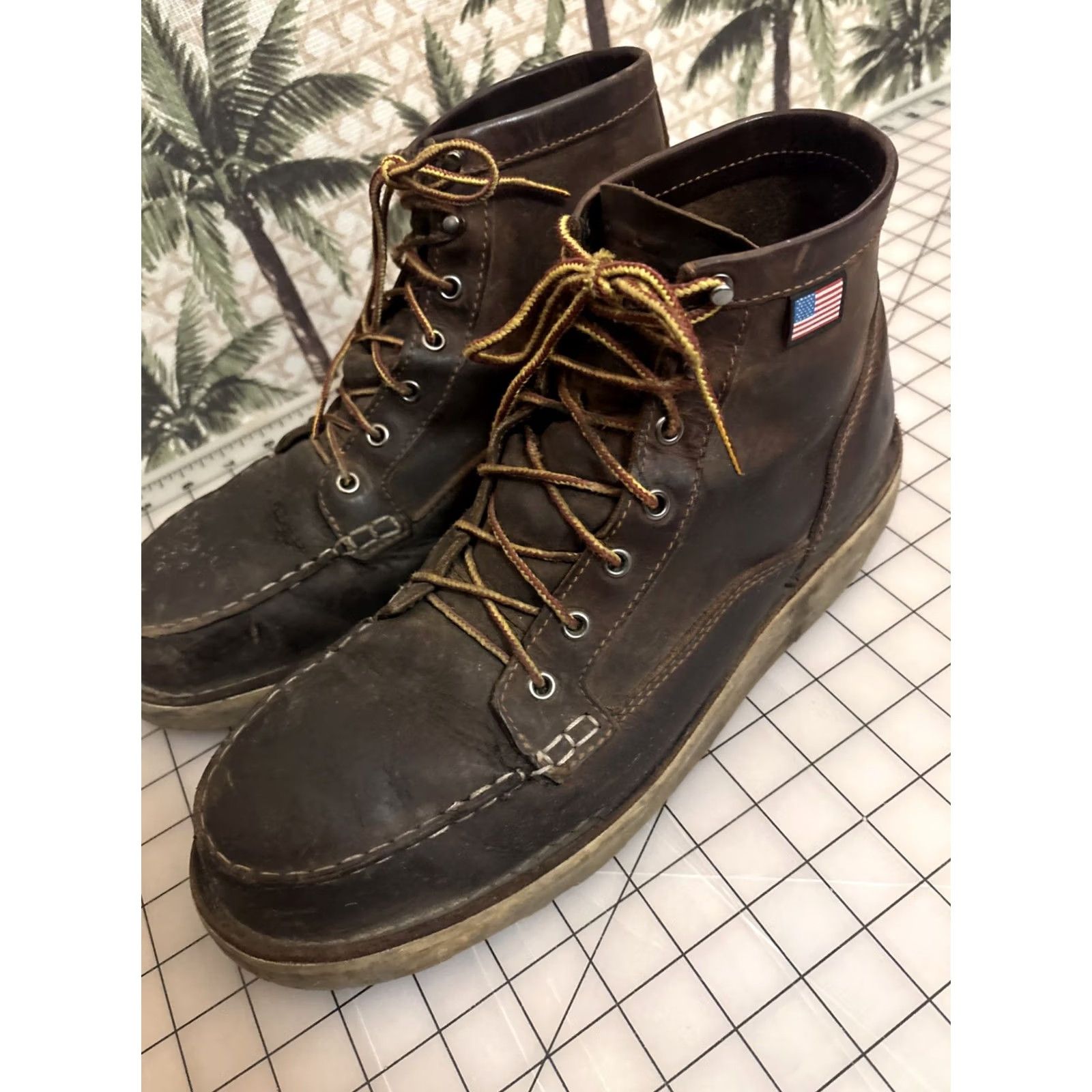 Danner Danner Bull Run Moc Toe USA Leather Work Boots Mens 13 D Brown 15564 READ Size US 13 / EU 46 - 3 Thumbnail