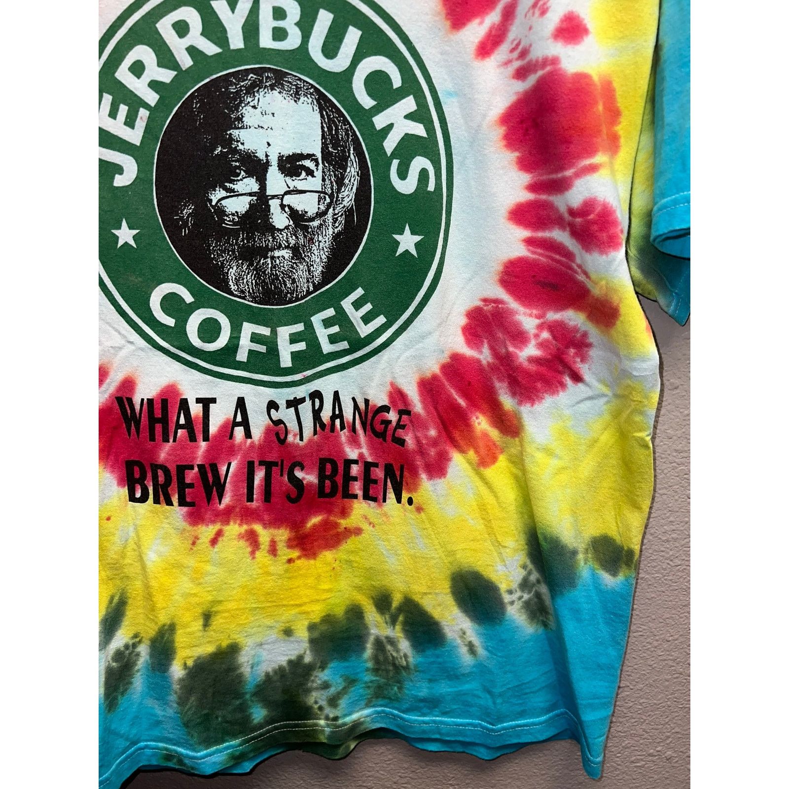 Gildan Vintage Jerrybucks Coffee Shirt Jerry Garcia Grateful Dead L Size US L / EU 52-54 / 3 - 5 Thumbnail