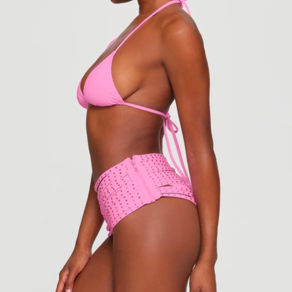 SKIMS Skims swims Ltd. ed. light pink swim strappy skirt XXS Size ONE SIZE - 3 Thumbnail