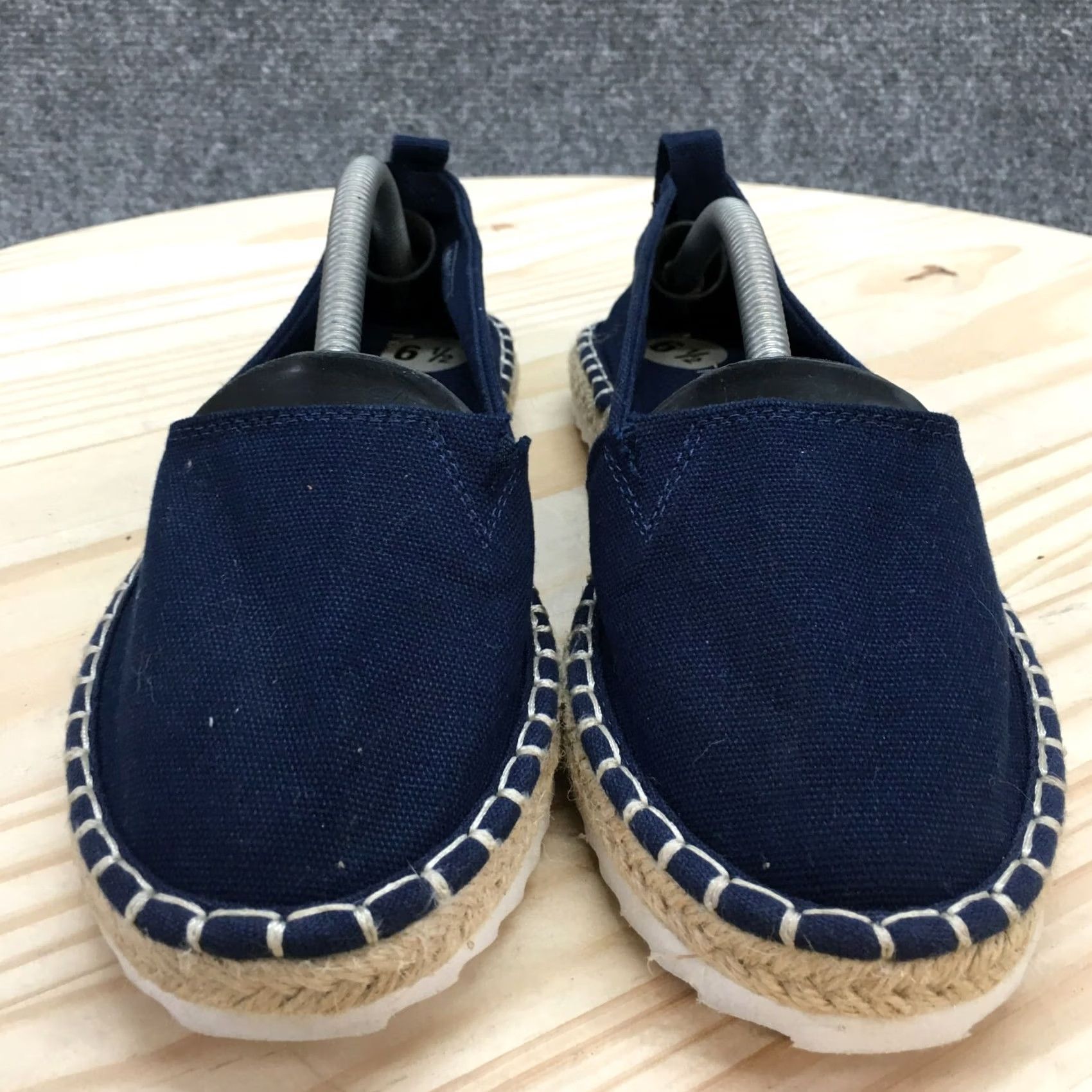 Nautica Nautica Shoes Womens Slip On Espadrilles Blue Comfort Round Toe Low Top - Casual - Size 6.5 US - Canvas Flat Rubber Sole - 37 EU - M Width Size M / US 6-8 / IT 42-44 - 4 Thumbnail