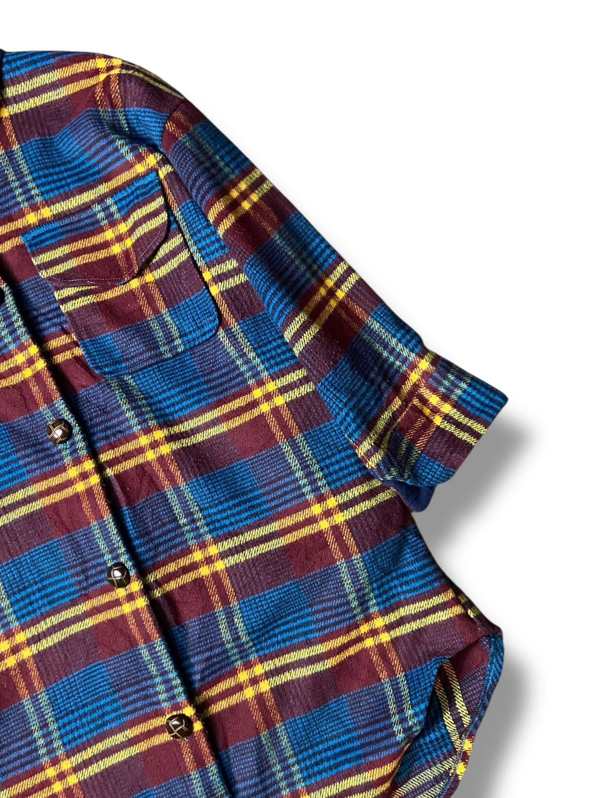 Japanese Brand × Vintage Rodeo Crowns Wide Bowl Oversized Checked Shirt (124) Size US M / EU 48-50 / 2 - 3 Thumbnail
