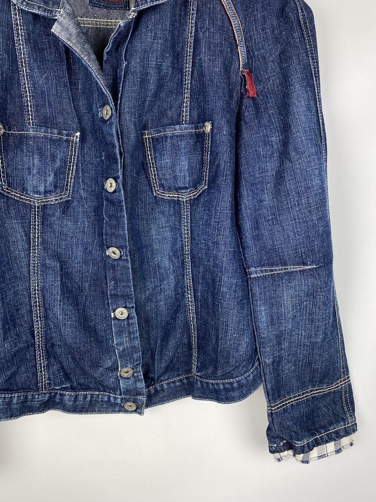 Marithe + Francois Girbaud Marithe Francois Girbaud ladies avant-garde denim jacket Size M / US 6-8 / IT 42-44 - 6 Thumbnail