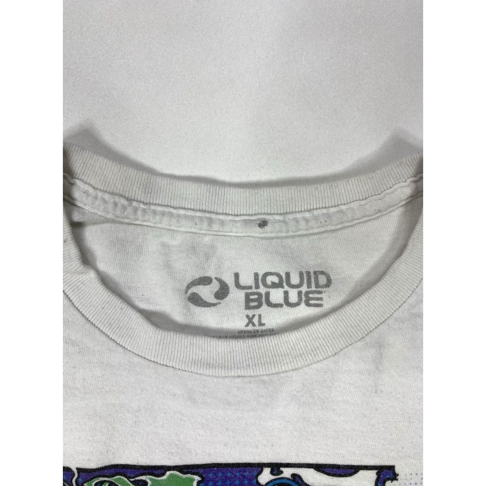 Liquid Blue VINTAGE Liquid Blue Alice In Wonderland Graphic T-shirt Women XL White Short Sleeve Size XL / US 12-14 / IT 48-50 - 6 Thumbnail
