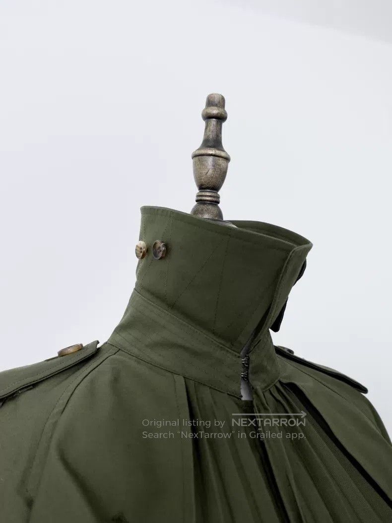 Junya Watanabe Junya Watanabe Military green accordion pleat trench coat Size XS / US 0-2 / IT 36-38 - 5 Thumbnail