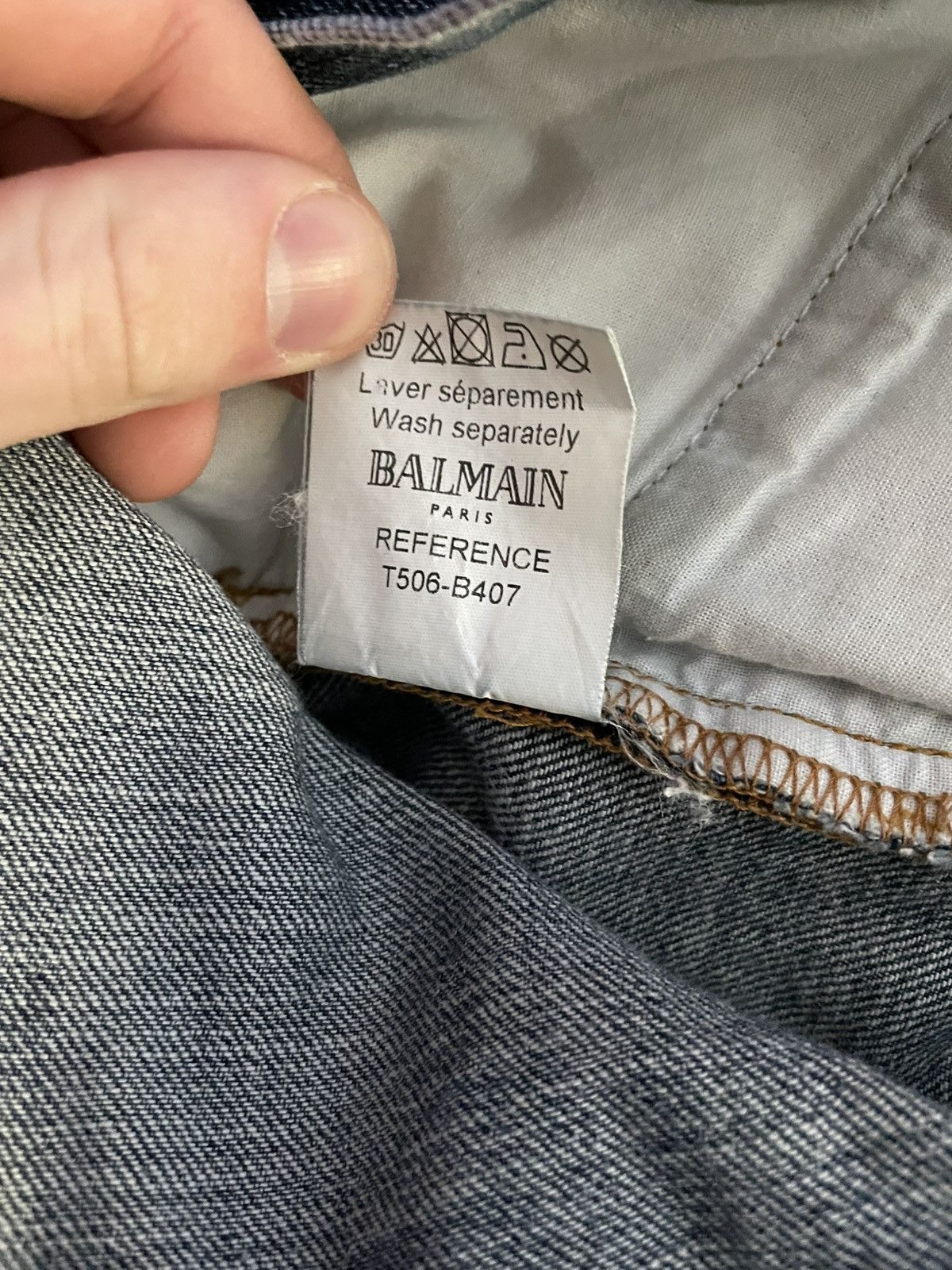Balmain Balmain Decarnin SS/11 Pinch Knee Jeans Size US 29 - 7 Thumbnail