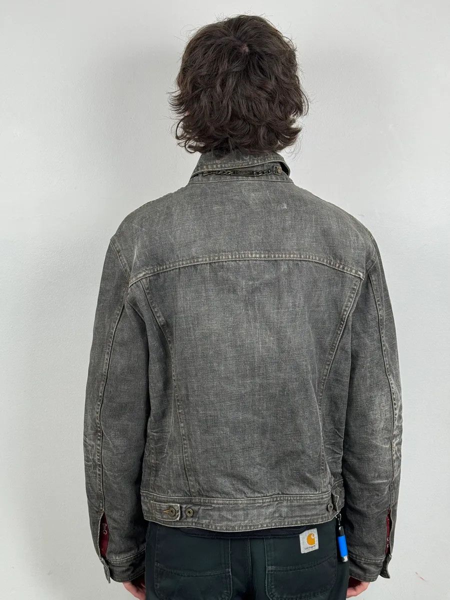 Dolce & Gabbana AW2003 Dolce & Gabbana Grey Raw Denim Jacket Size US L / EU 52-54 / 3 - 3 Thumbnail