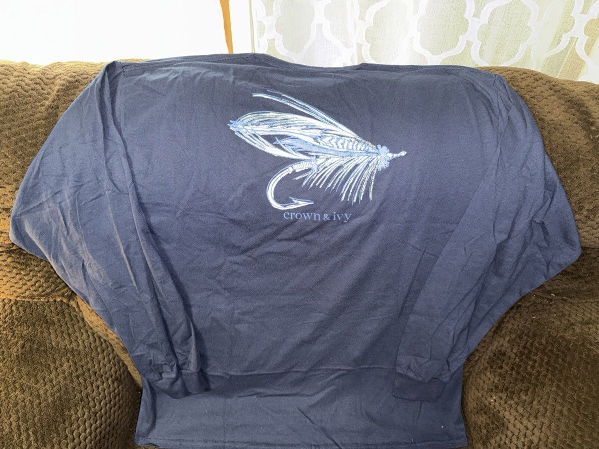 Other NEW Crown & Ivy l/s tee, men’s XL, fly fishing, tied fly Size US XL / EU 56 / 4 - 9 Thumbnail
