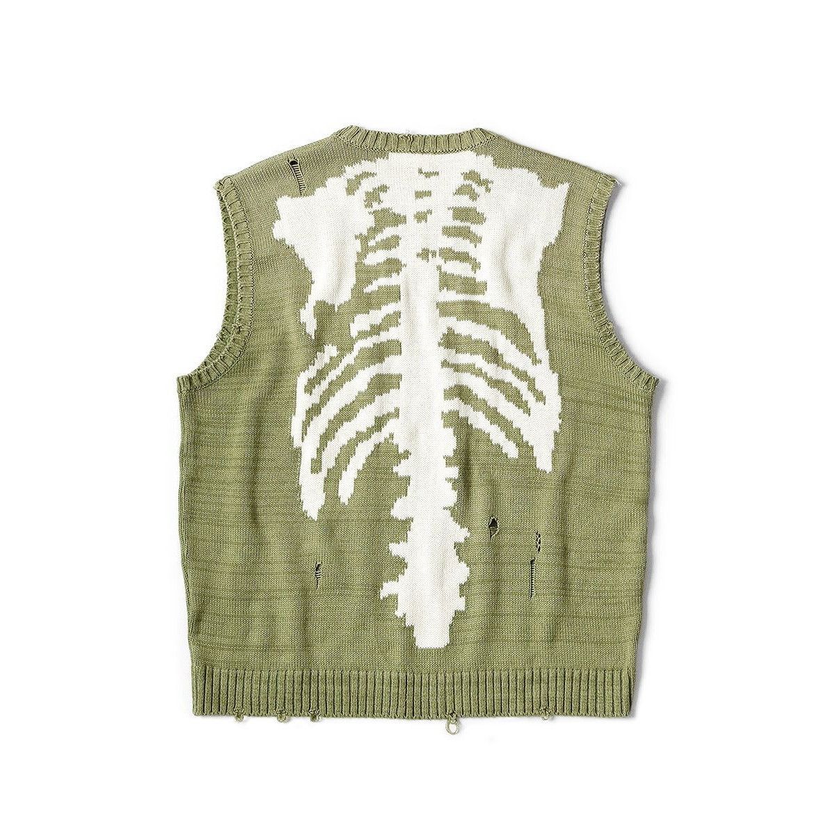 Kapital Kapital 5G cotton knit BONE vest size3 Size US L / EU 52-54 / 3 - 1 Thumbnail