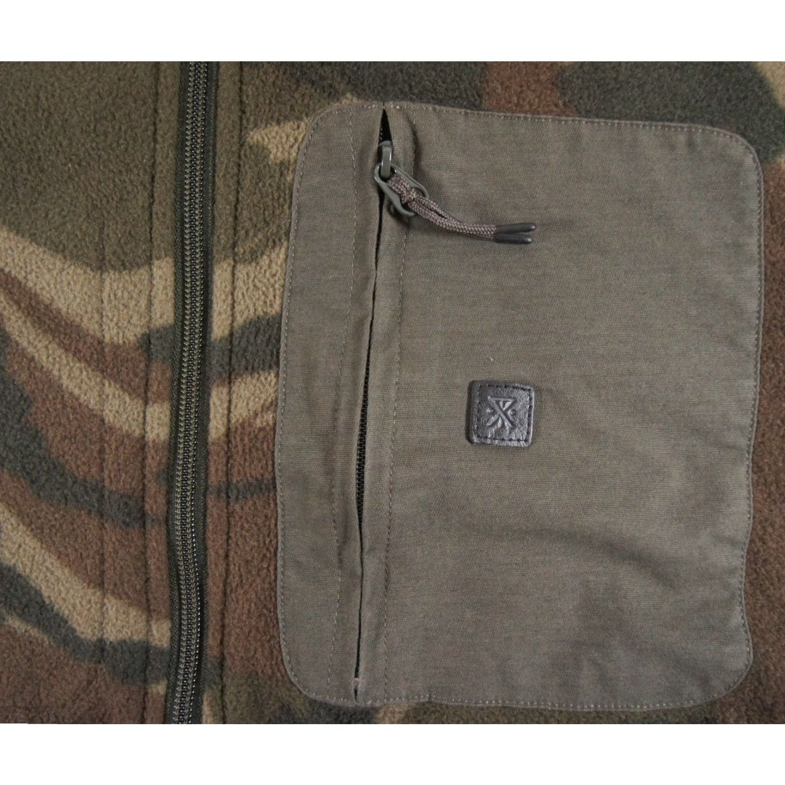 Roark Roark Mens XL Camouflage Fleece Jacket Full Zip Outdoor Casual Adult Size US XL / EU 56 / 4 - 3 Thumbnail