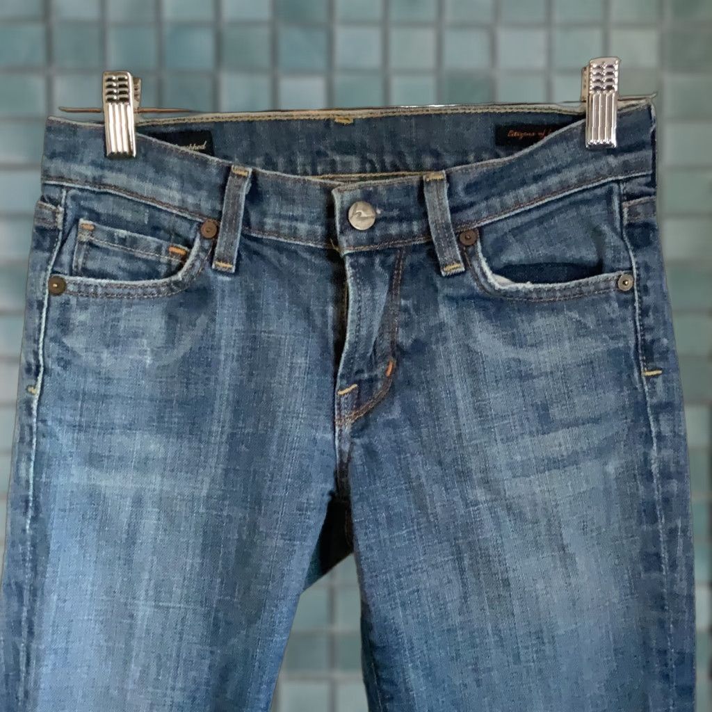 Citizens Of Humanity Citizens of Humanity Women’s Jeans Cropped Low waist Kelly #63 Stretch 25 Blue Cropped Jeans Womens Leg Opening 7” Inseam 23” Size 42" / US 20 - 1 Thumbnail