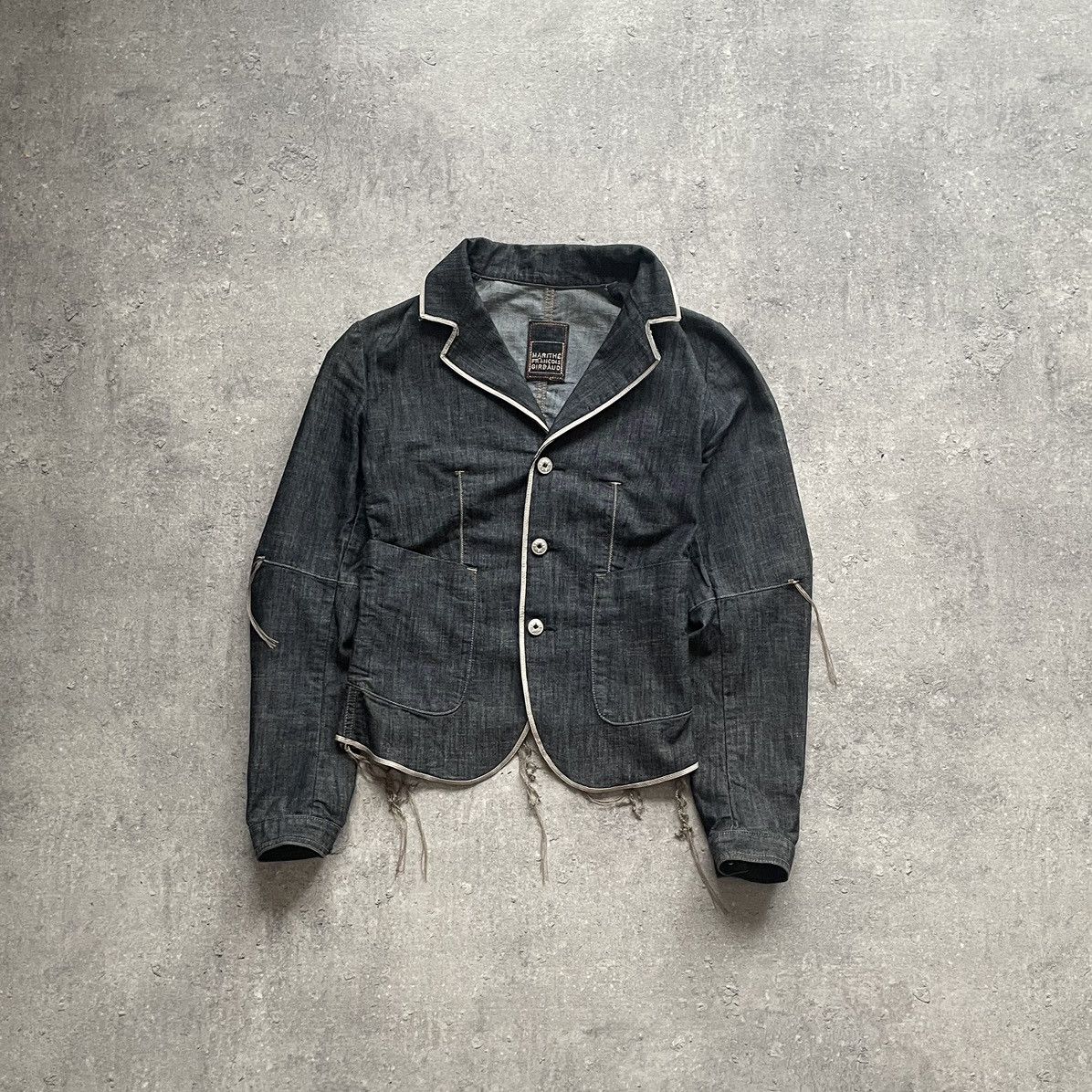 Marithe Fracois Girbaud Avant Garde Vintage Denim Blazer Y2k