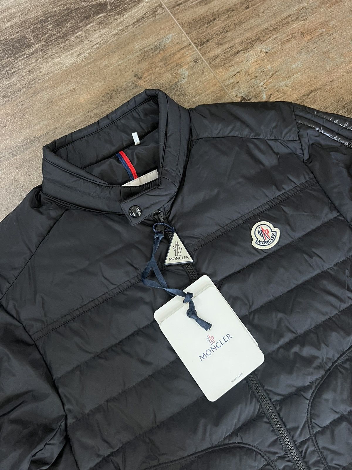 Image of New Moncler Jacket Puffer Black Alkap , Men's (Size Medium)