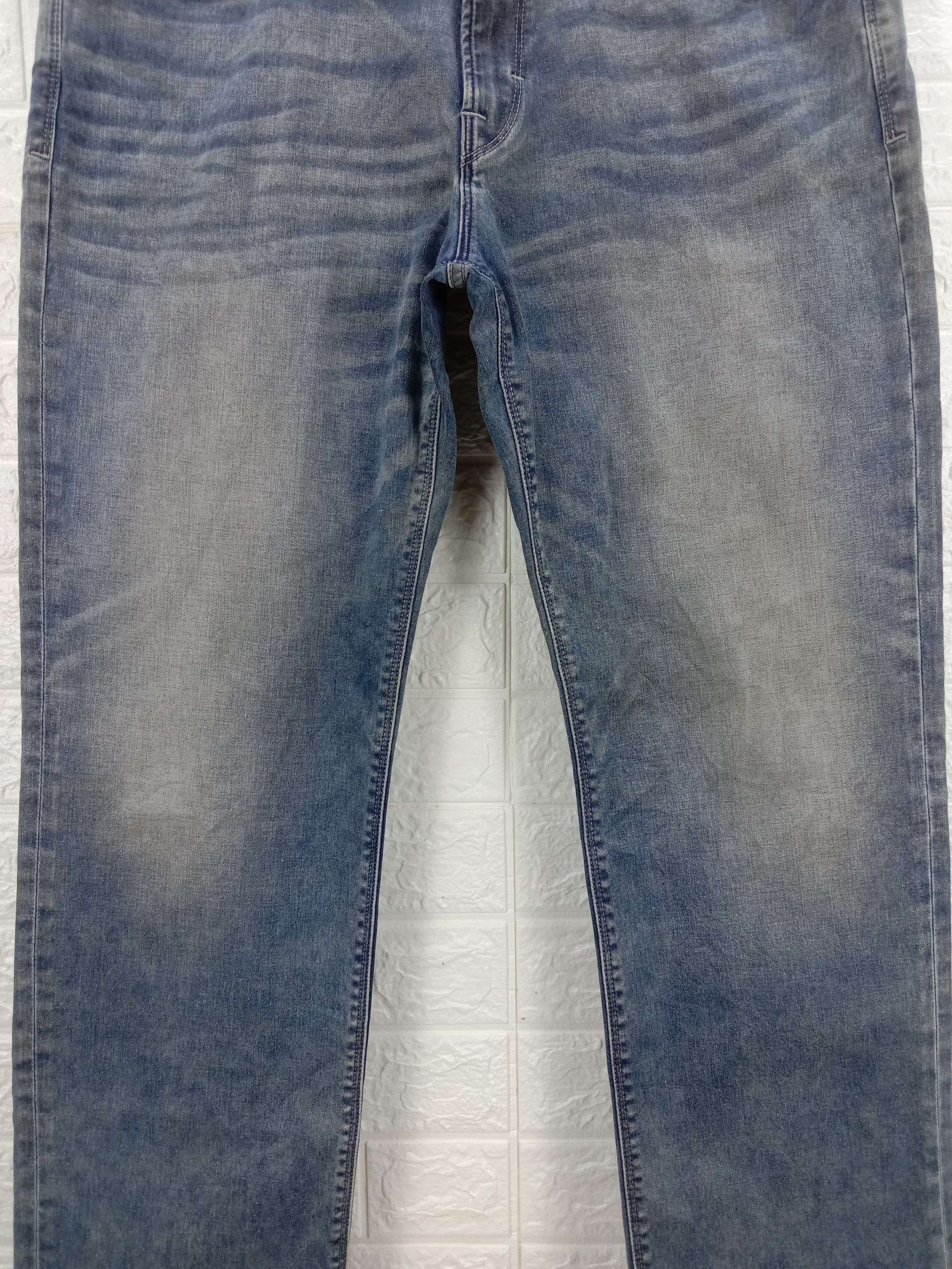 Express Vintage Express Mud Wash Jeans Loose Fit Straight Leg Denim Size US 36 / EU 52 - 3 Thumbnail