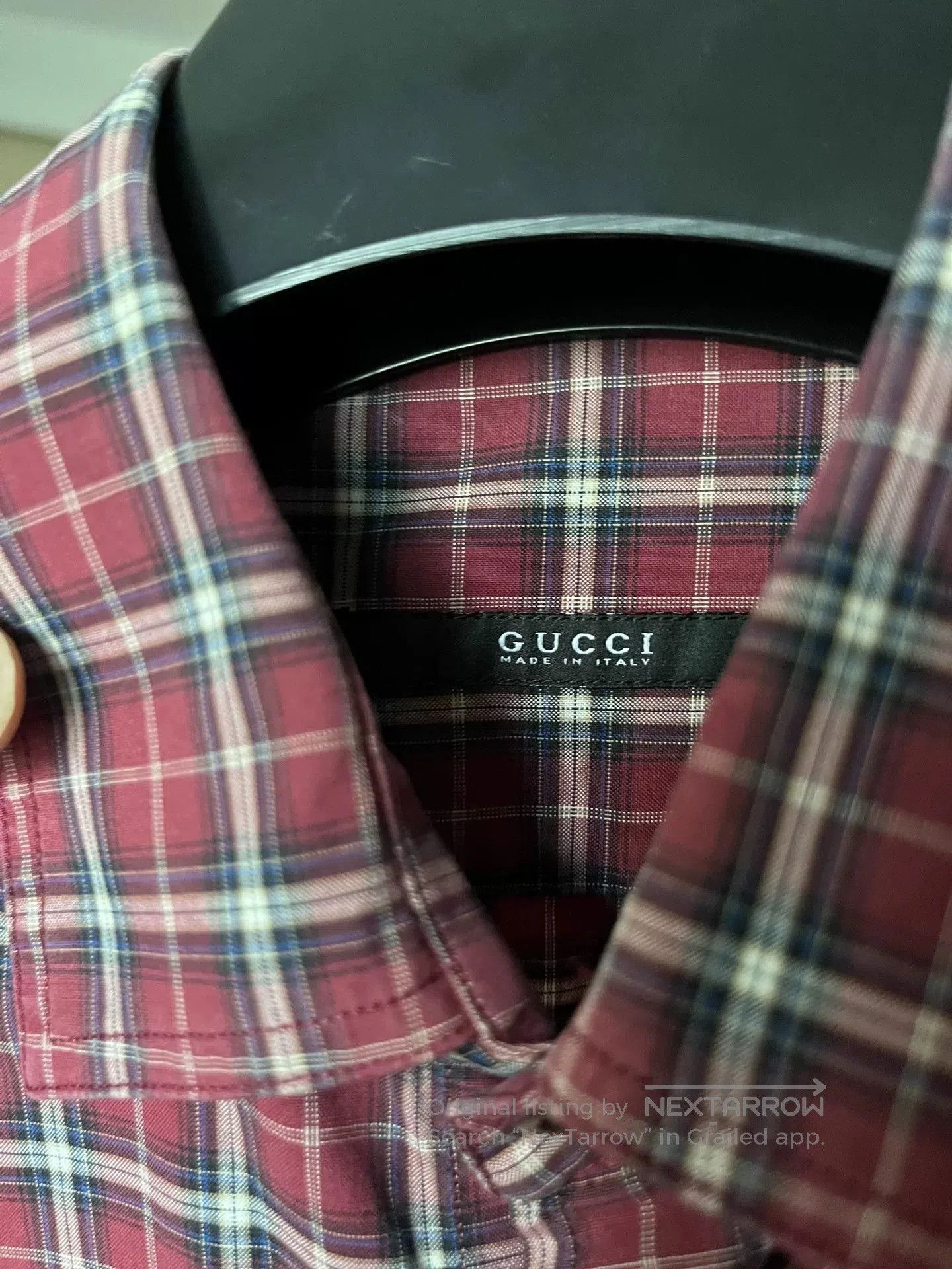Japanese Brand Gucci Slim Fit Checkered Shirt. Size US M / EU 48-50 / 2 - 3 Thumbnail