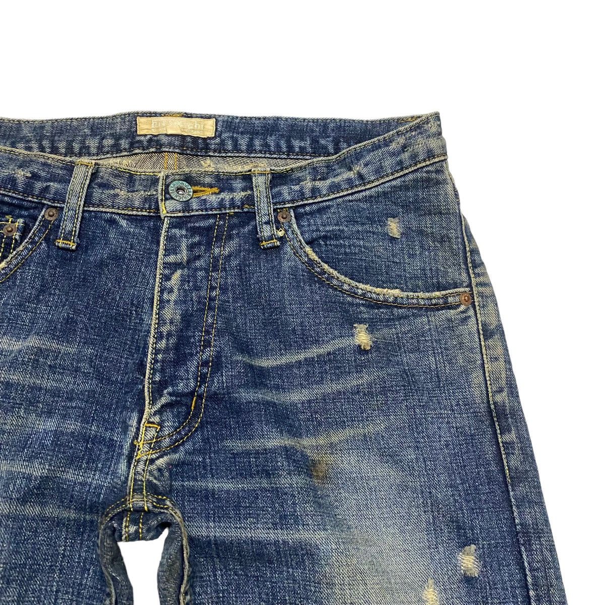 Japanese Brand Hiromichi Nakano Distressed Denim Flare Jeans Size US 30 / EU 46 - 5 Thumbnail