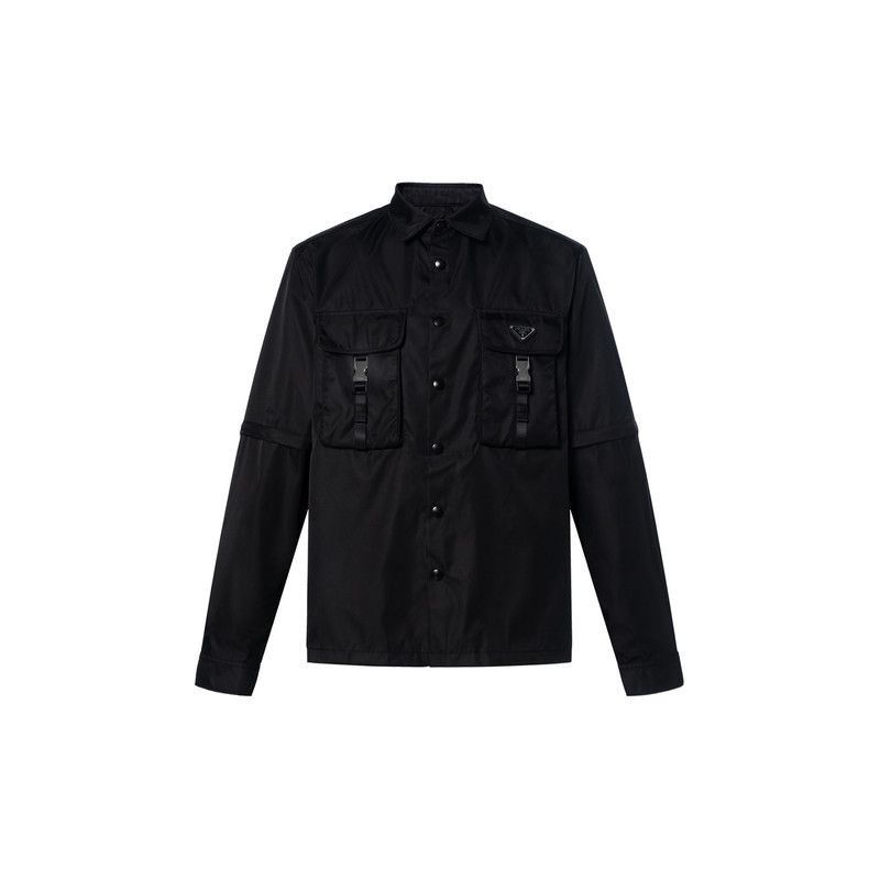 Prada Prada Black Loose Fit Long Sleeve Shirt-2506 Size US XS / EU 42 / 0 - 7 Thumbnail