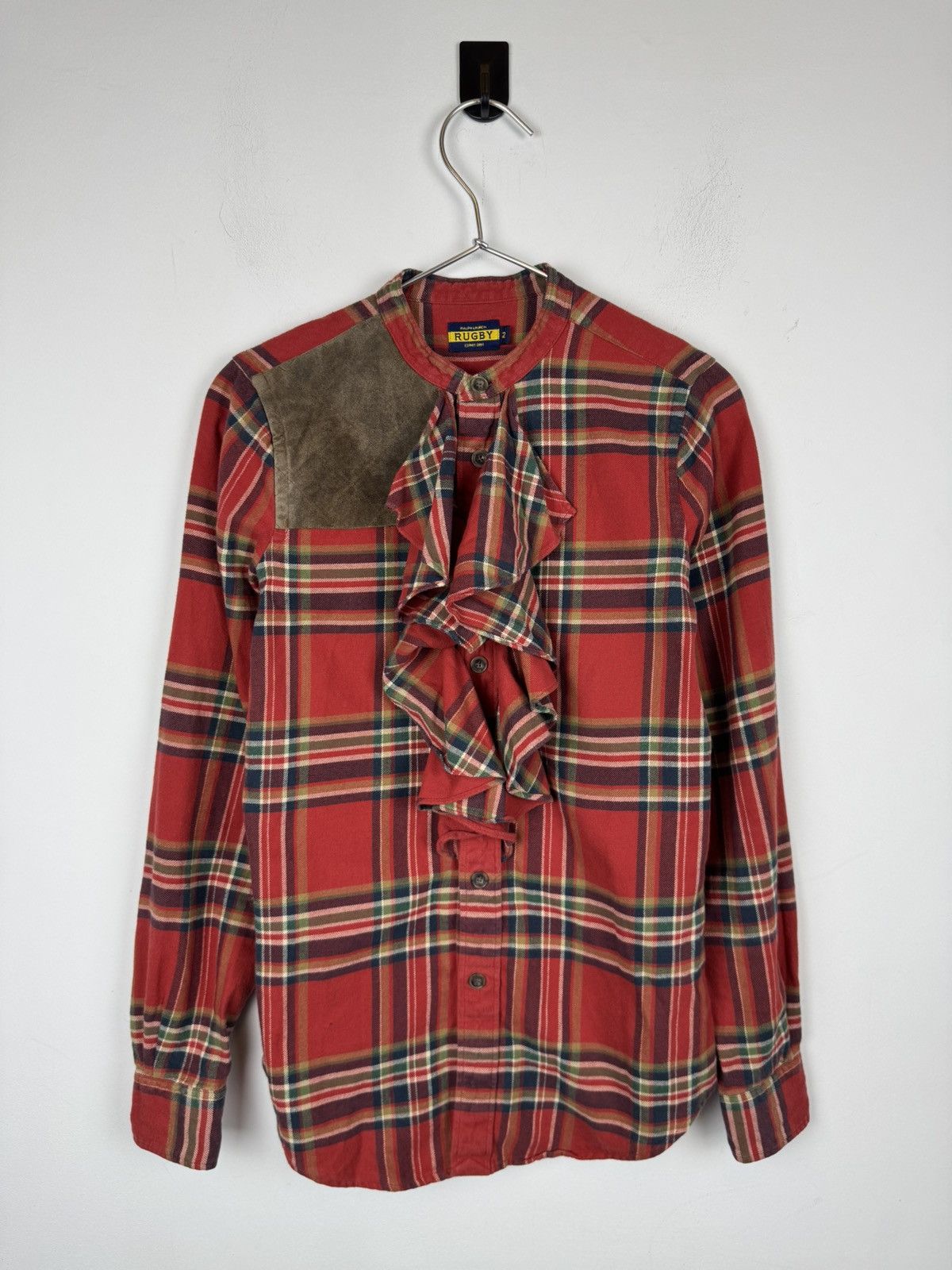 Polo Ralph Lauren Woman’s Ralph Lauren Rugby Pastel Plaid Long Sleeve Shirt Size XS / US 0-2 / IT 36-38 - 1 Thumbnail