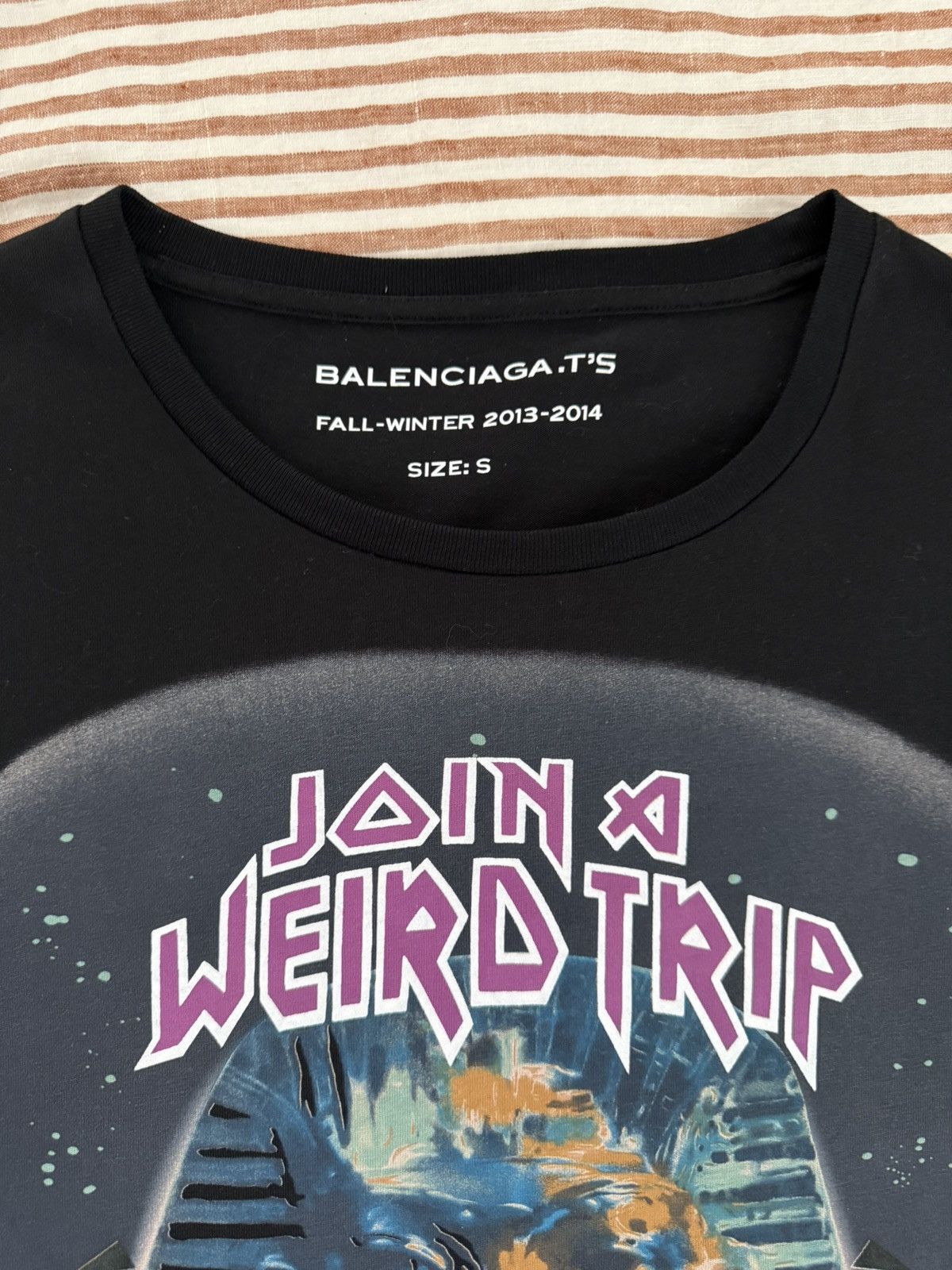 Balenciaga FW13-14 “Egyptofunk” Graphic Tee Size US S / EU 44-46 / 1 - 3 Thumbnail