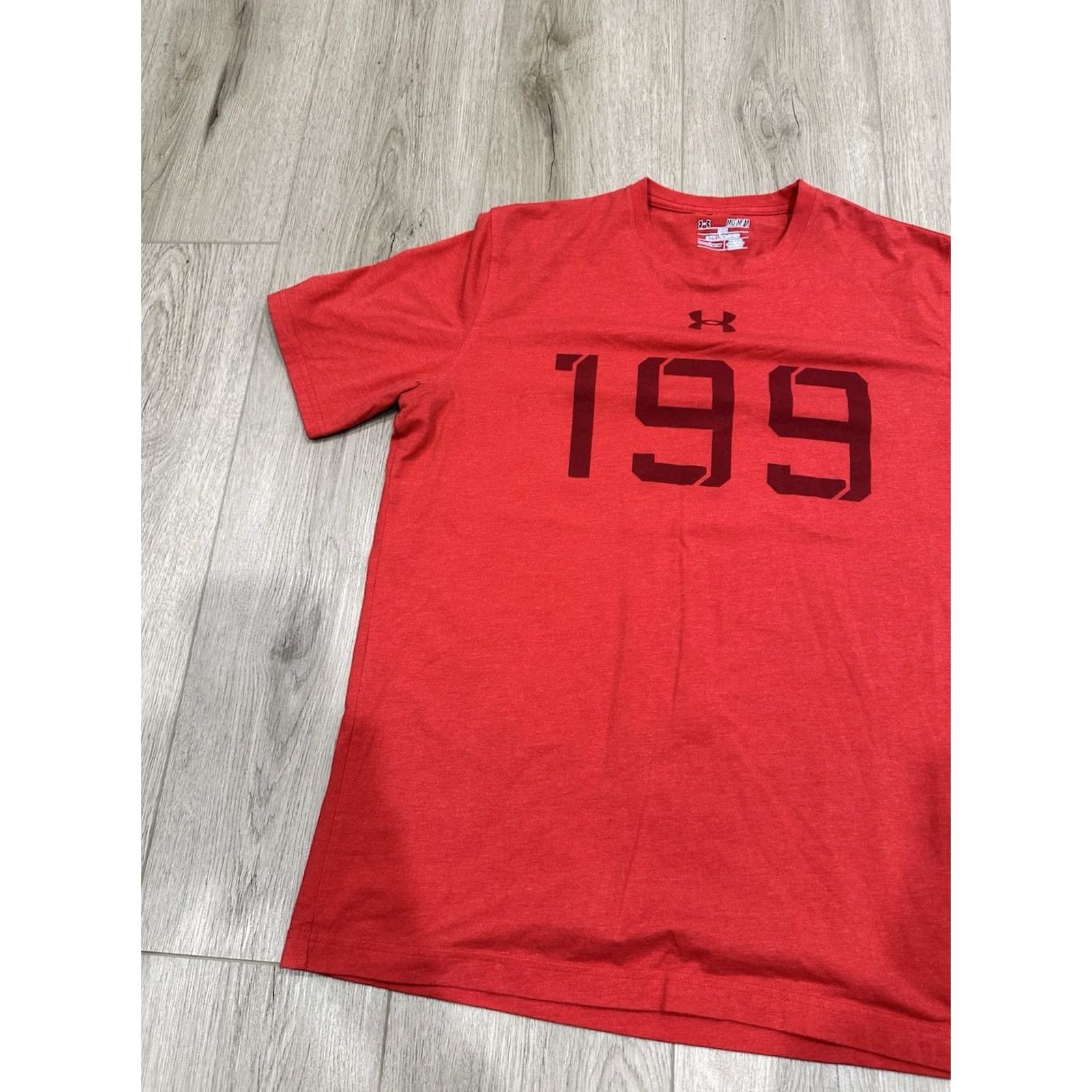 Under Armour Under Armour Shirt Mens Medium Red Tom Brady 199 Draft Short Sleeve Graphic Print Football Sports T-Shirt Size US M / EU 48-50 / 2 - 3 Thumbnail