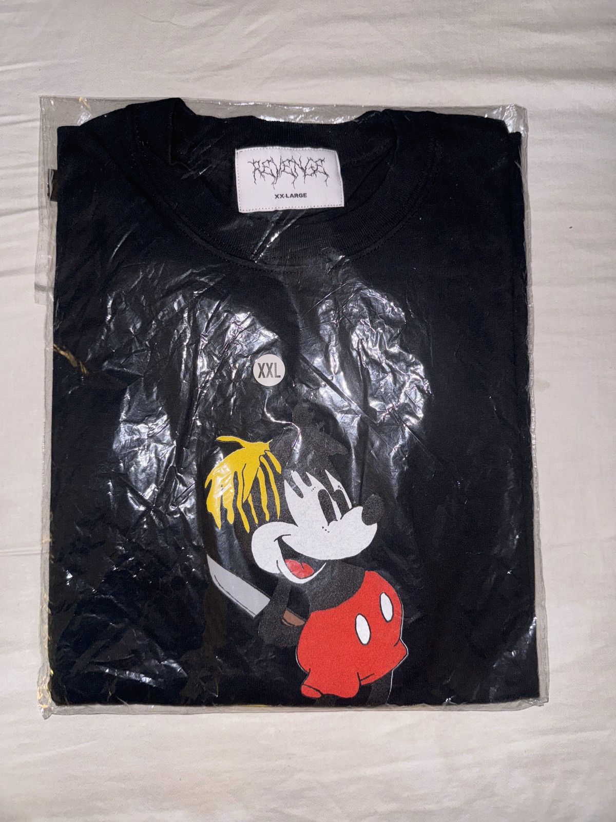 Revenge (XXL) Revenge Xxxtentacion Mickey Tour Tee Black (DS) Size US XXL / EU 58 / 5 - 1 Thumbnail