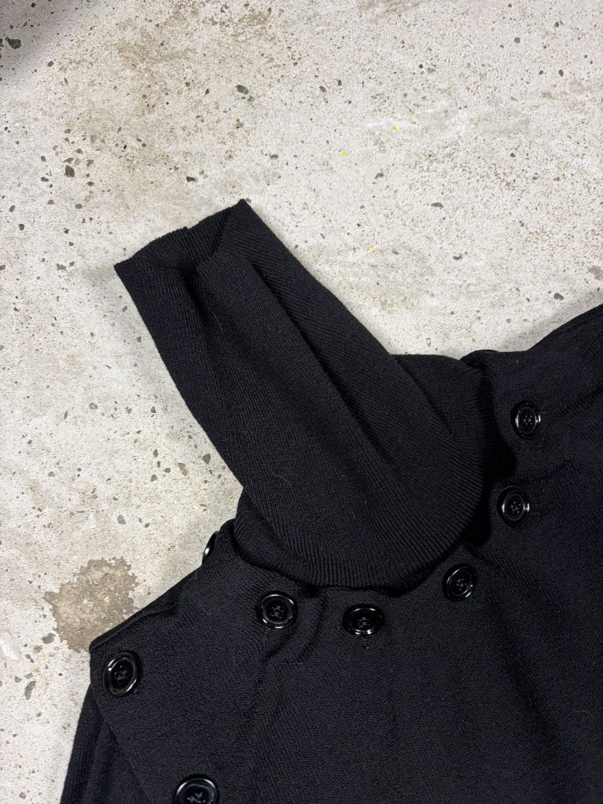 Dolce & Gabbana FW 2003 Dolce & Gabbana Black Button Up Skirt & Sweater Set Size S / US 4 / IT 40 - 16 Thumbnail